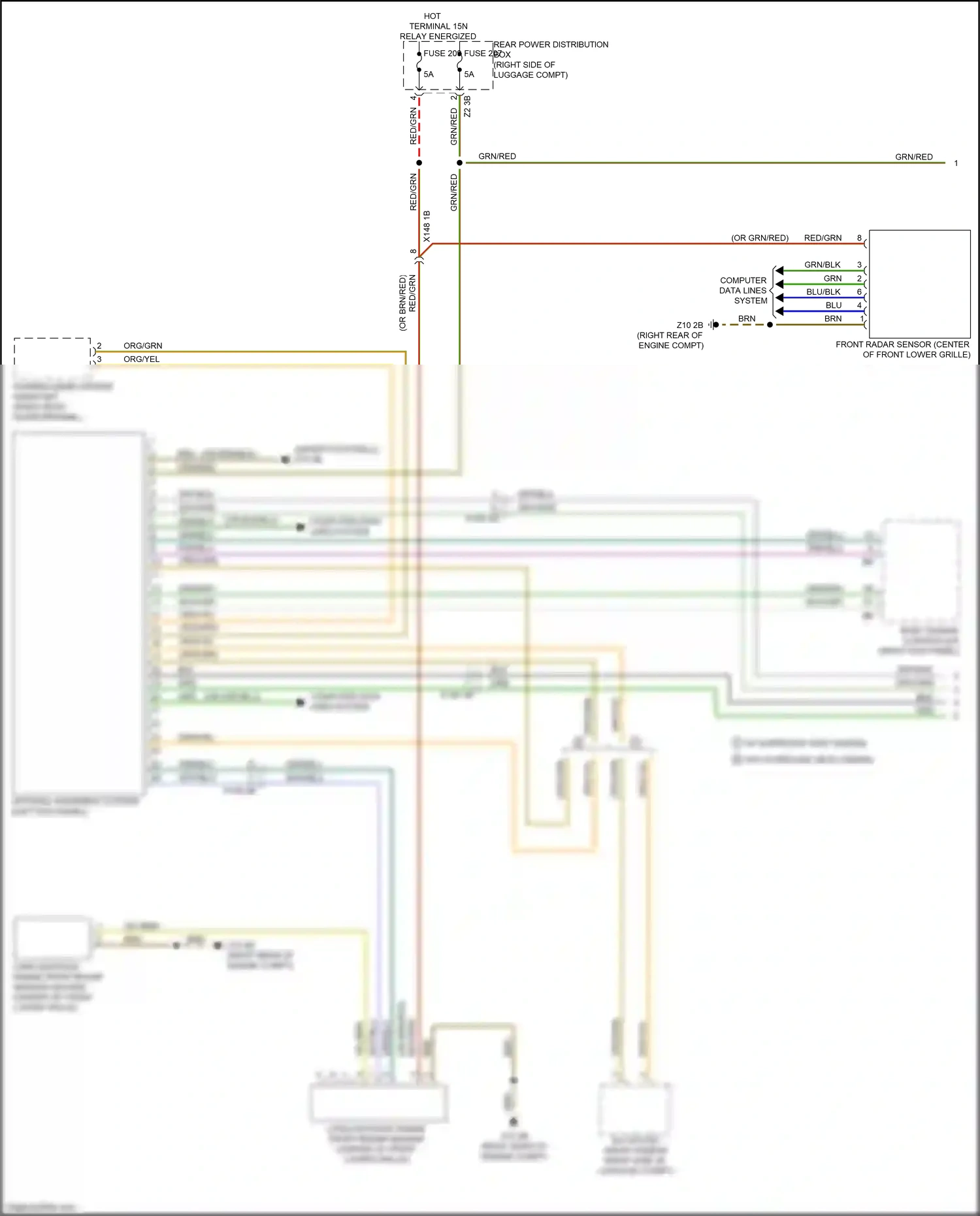 Wiring diagram computer data lines system for BMW X6 G06 (2019-2023) (32 of 92)