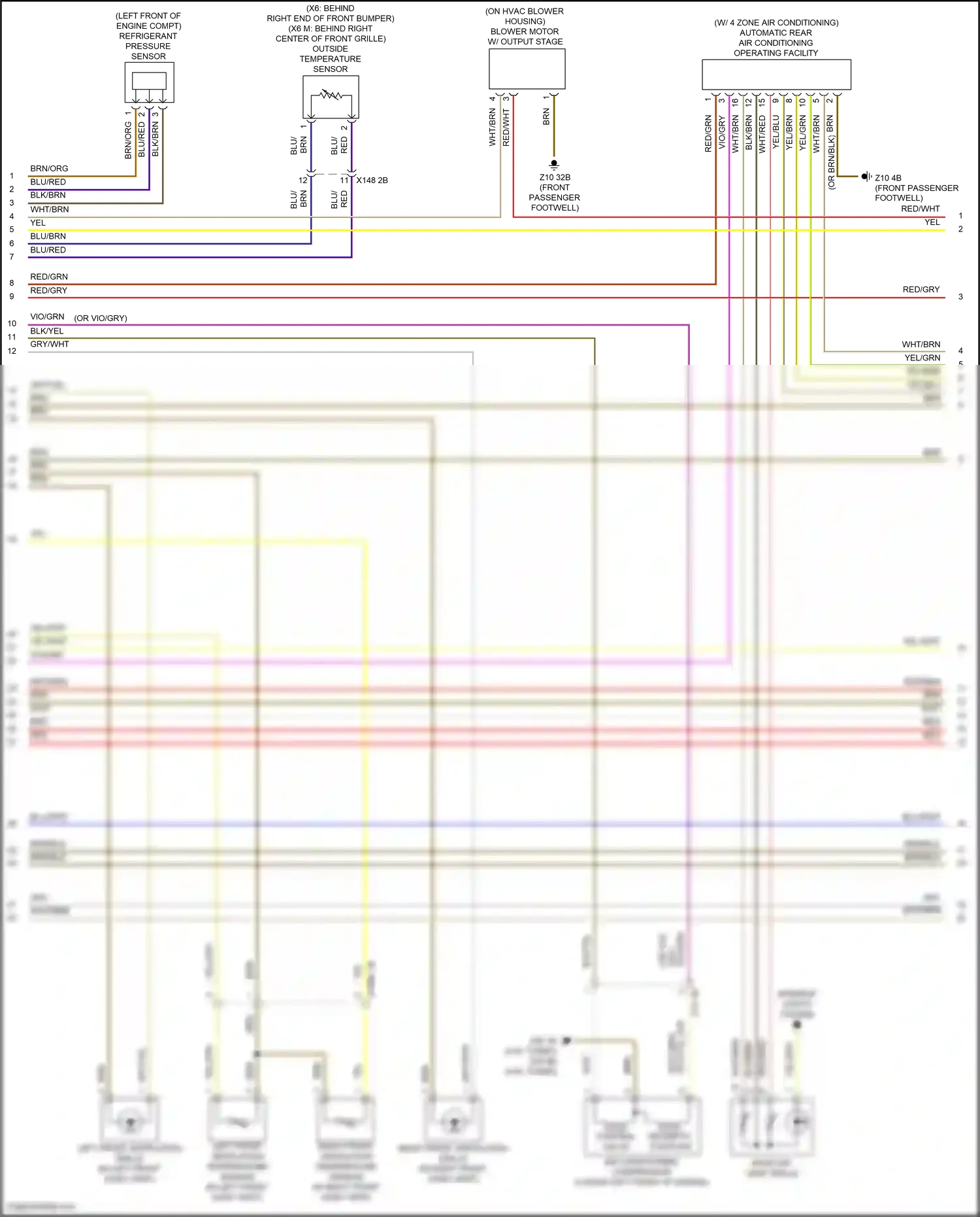Wiring diagram control valve for BMW X6 G06 (2019-2023) (2 of 2)