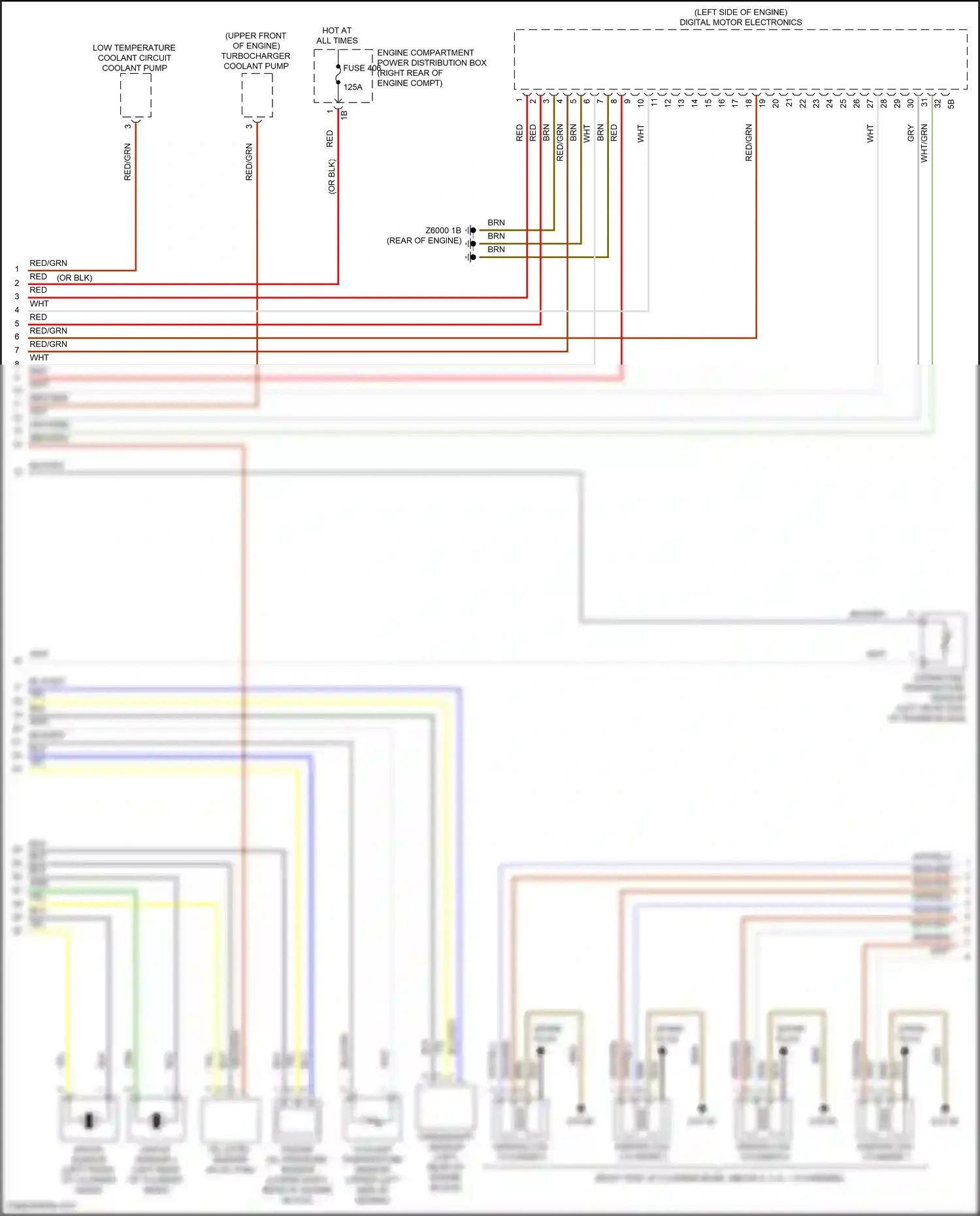 Wiring diagram crankcase temperature sensor for BMW X6 G06 (2019-2023) (1 of 1)