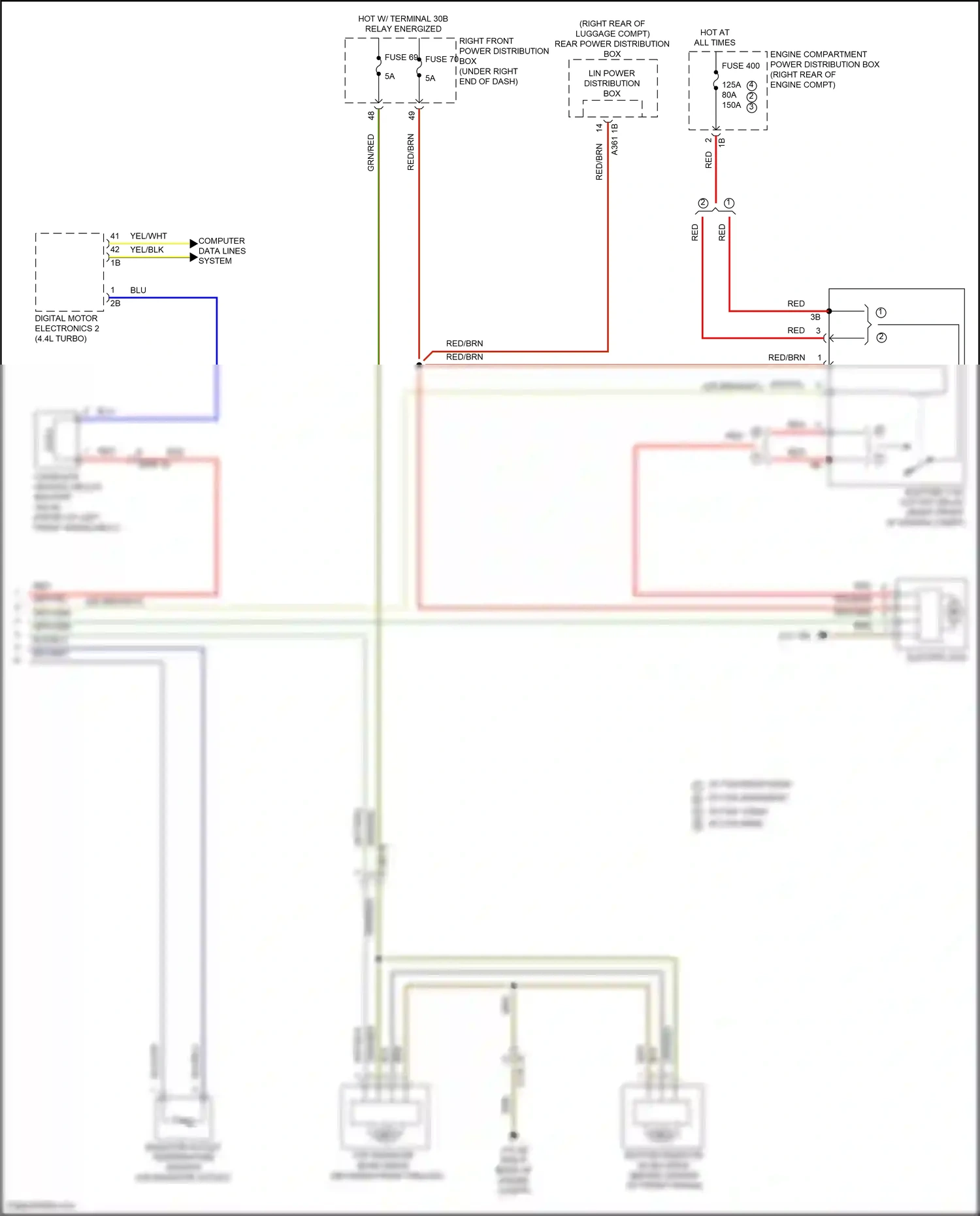 Wiring diagram digital motor electronics 2 for BMW X6 G06 (2019-2023) (1 of 4)