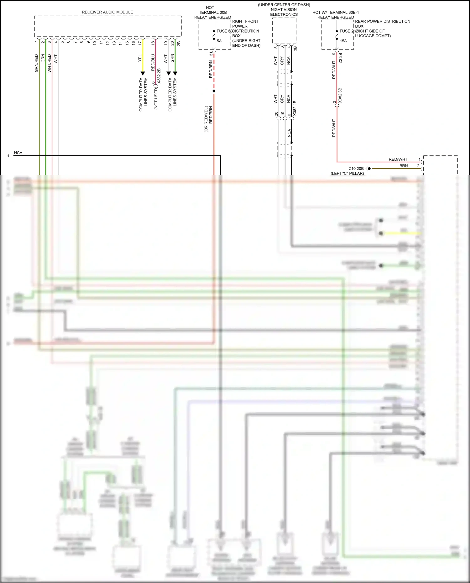 Wiring diagram driver camera system for BMW X6 G06 (2019-2023) (5 of 10)