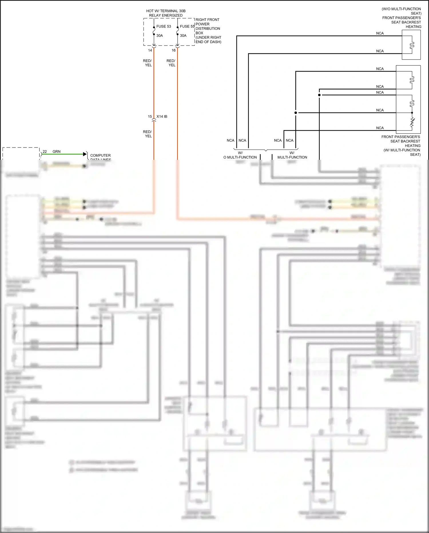 Wiring diagram driver seat module for BMW X6 G06 (2019-2023) (2 of 5)