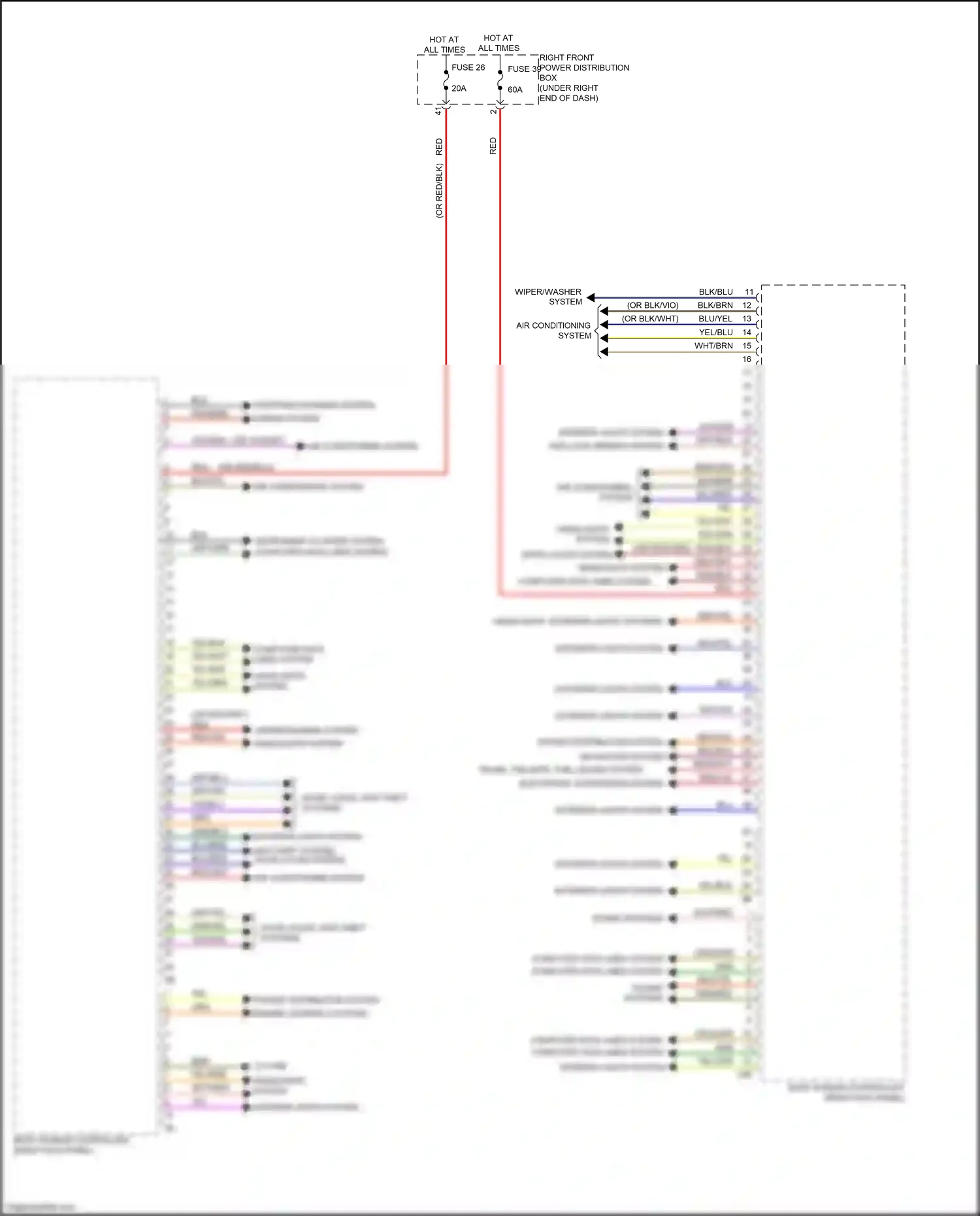 Wiring diagram engine controls system for BMW X6 G06 (2019-2023) (1 of 2)