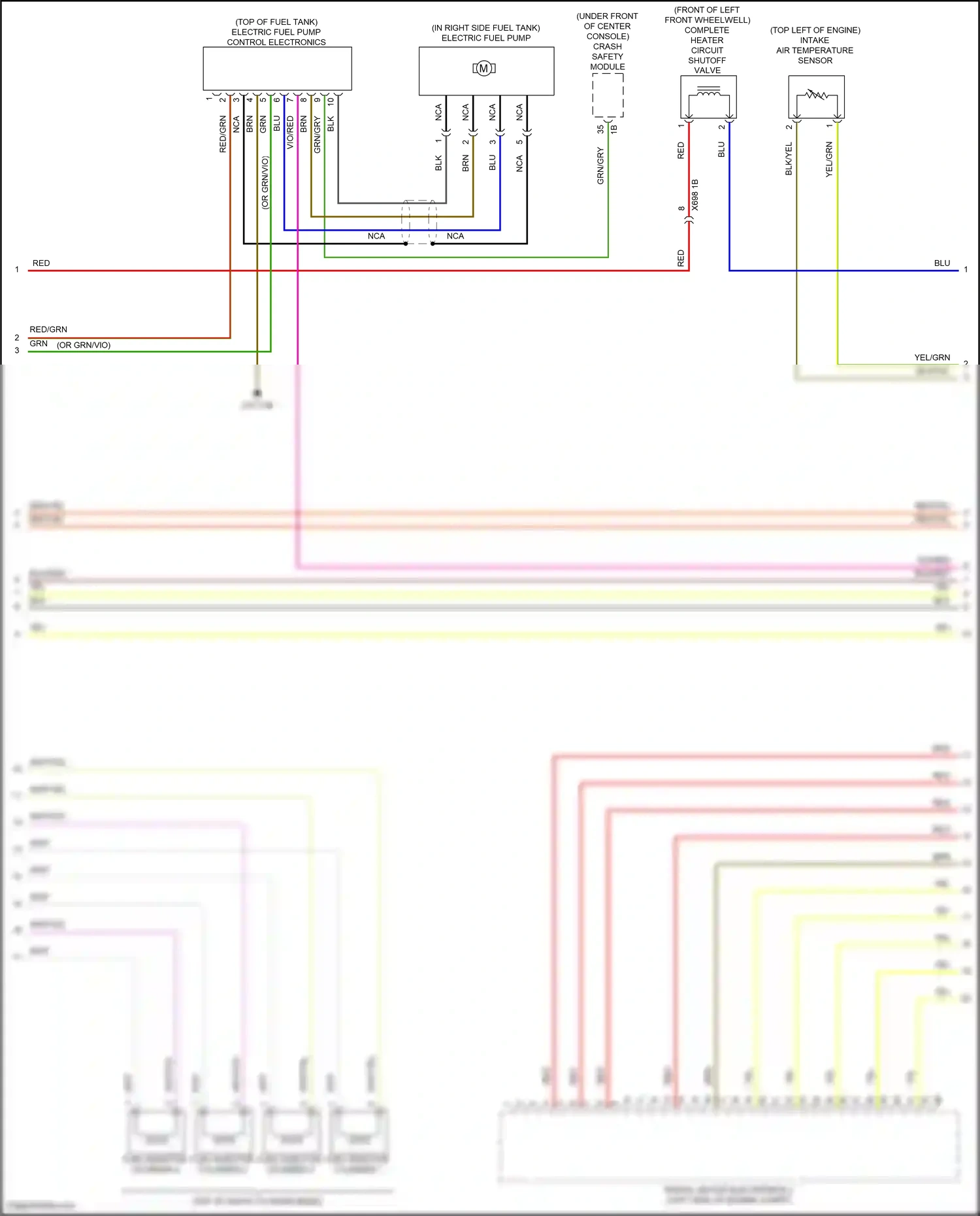 Wiring diagram intake air temperature sensor for BMW X6 G06 (2019-2023) (2 of 2)