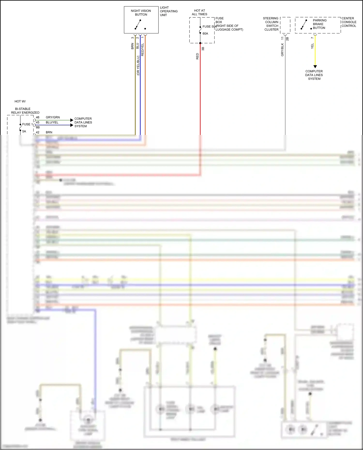 Wiring diagram interference suppression filter 8 for BMW X6 G06 (2019-2023) (2 of 3)