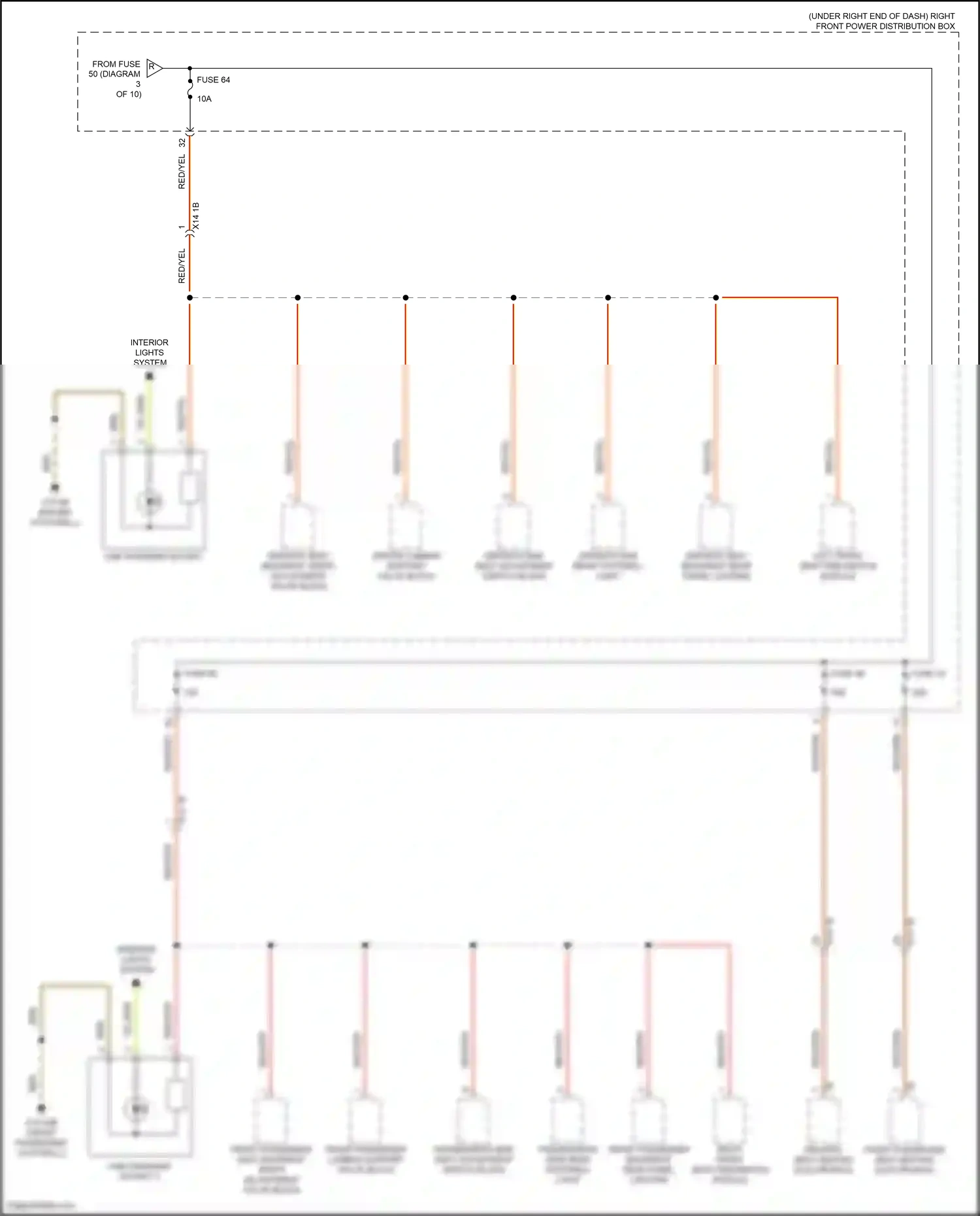 Wiring diagram left front seat pneumatics module for BMW X6 G06 (2019-2023) (3 of 3)