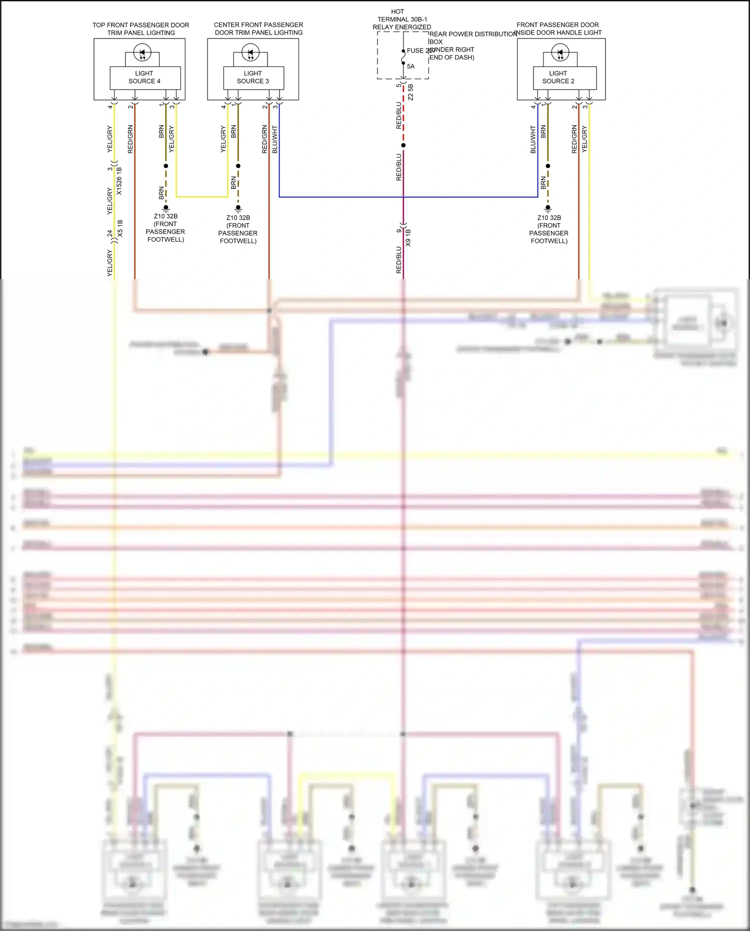 Wiring diagram light source 2 for BMW X6 G06 (2019-2023) (1 of 2)