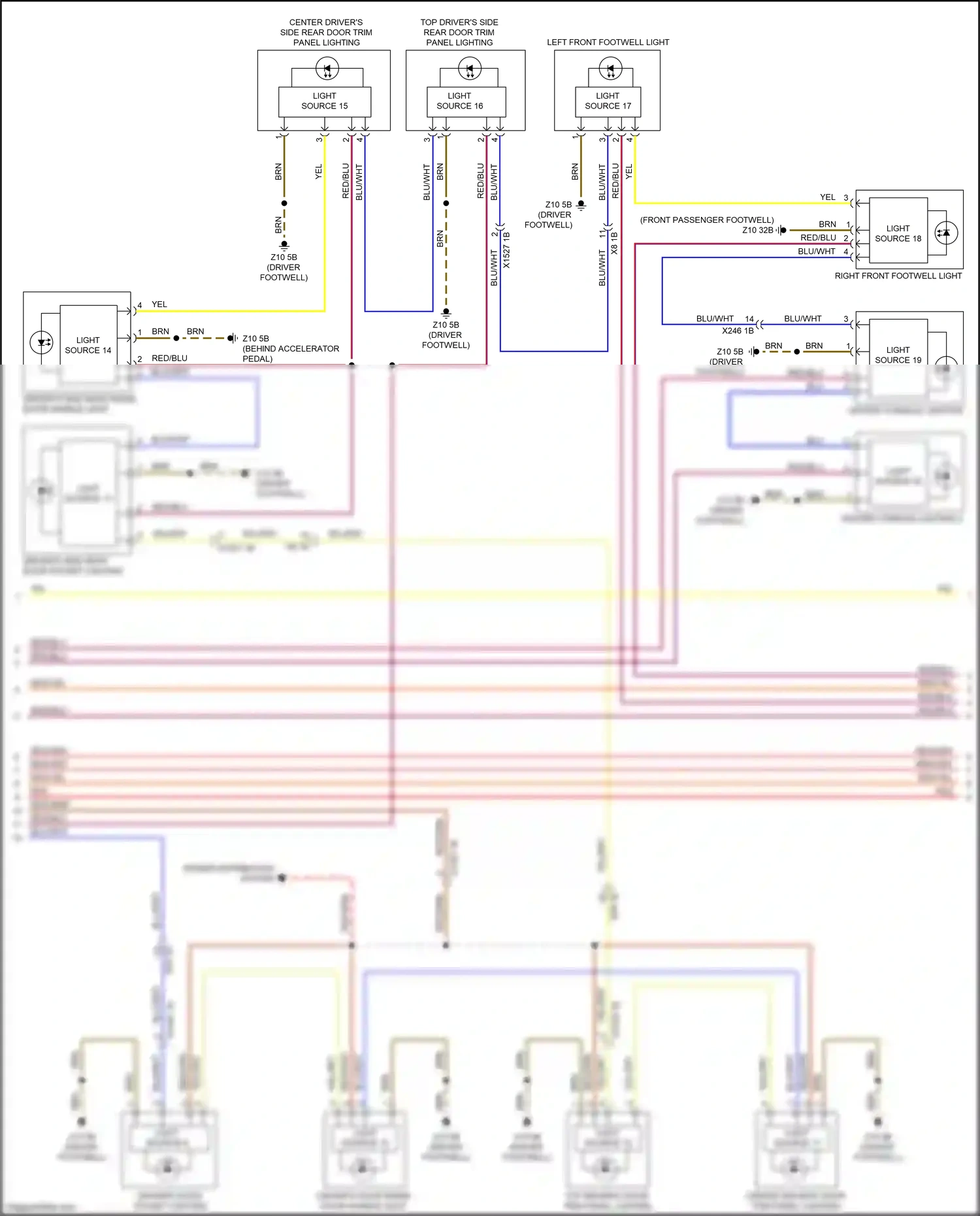 Wiring diagram light source 9 for BMW X6 G06 (2019-2023) (1 of 2)