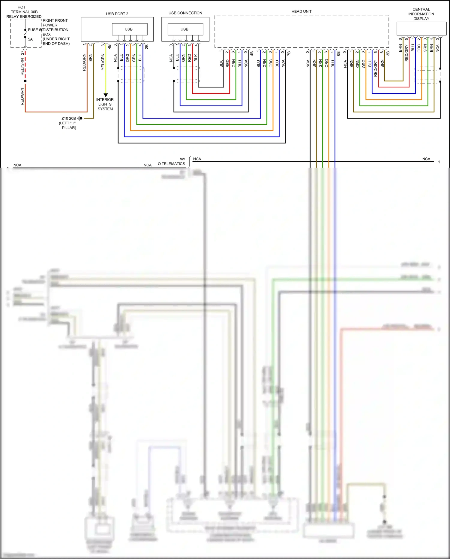 Wiring diagram nca for BMW X6 G06 (2019-2023) (50 of 81)