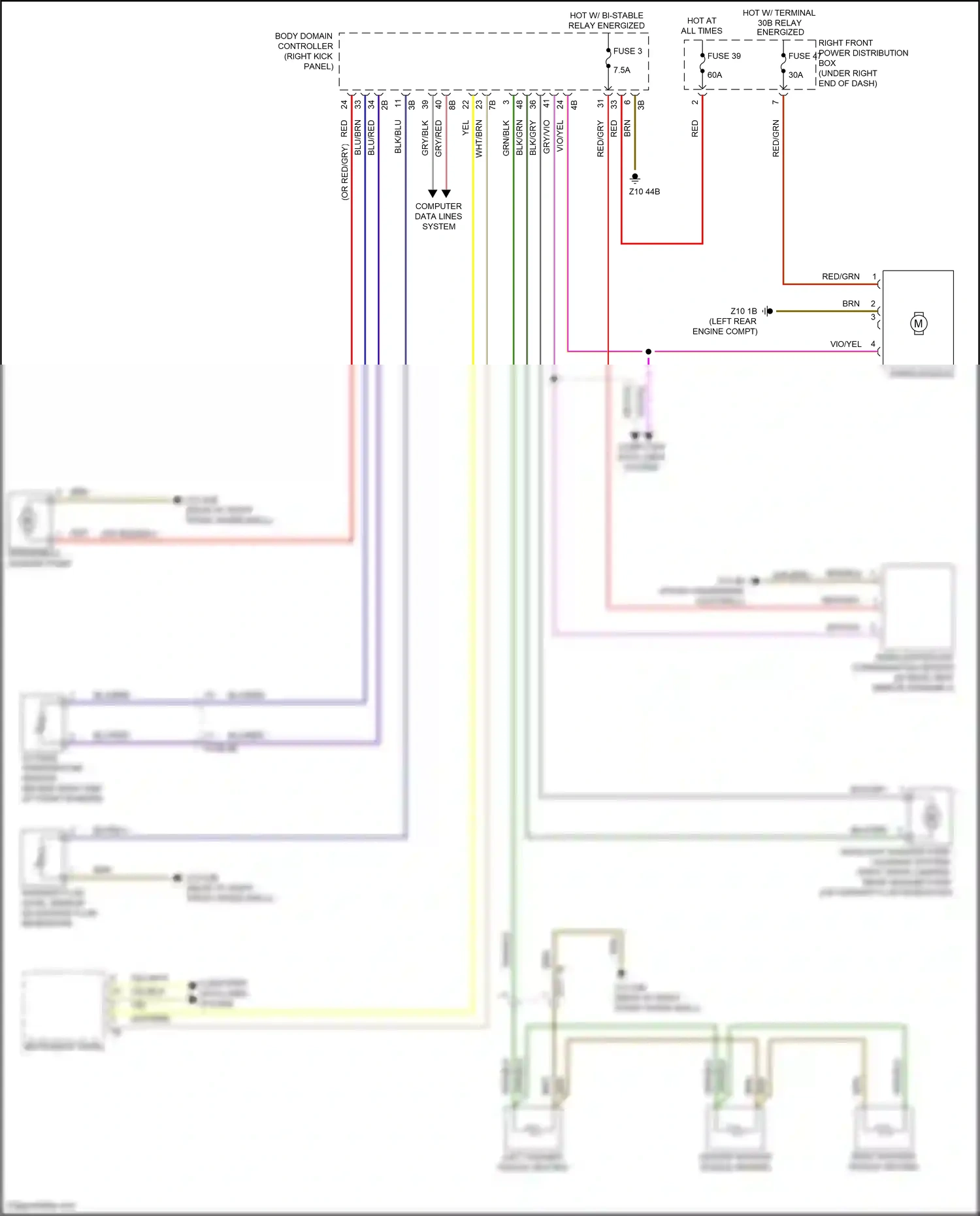Wiring diagram outside temperature sensor for BMW X6 G06 (2019-2023) (4 of 4)