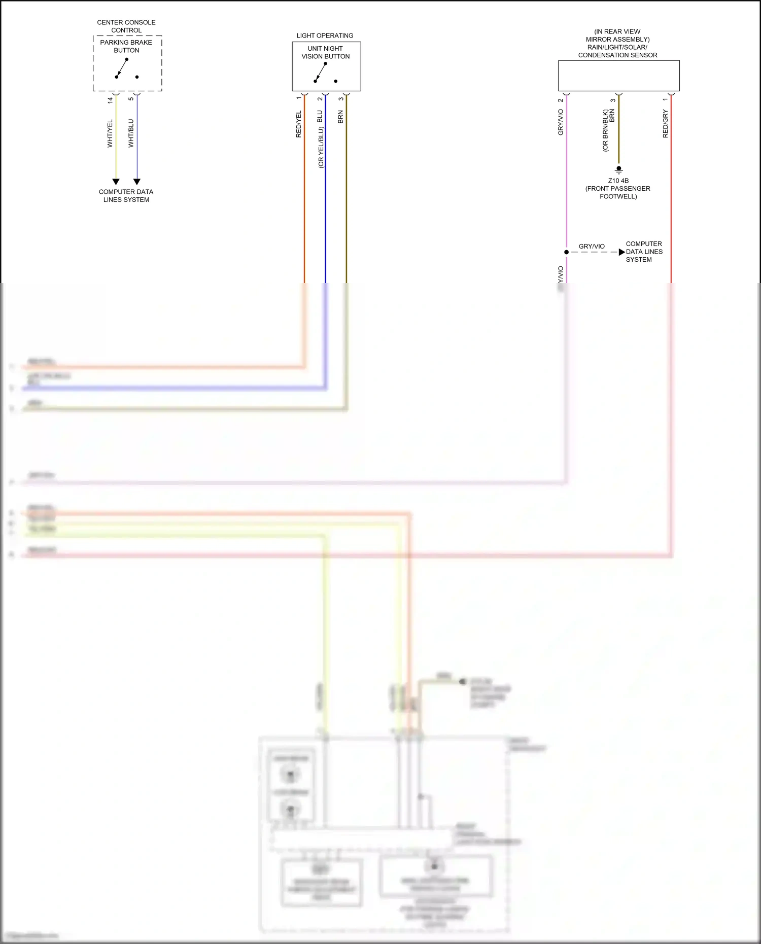 Wiring diagram right headlight for BMW X6 G06 (2019-2023) (3 of 4)