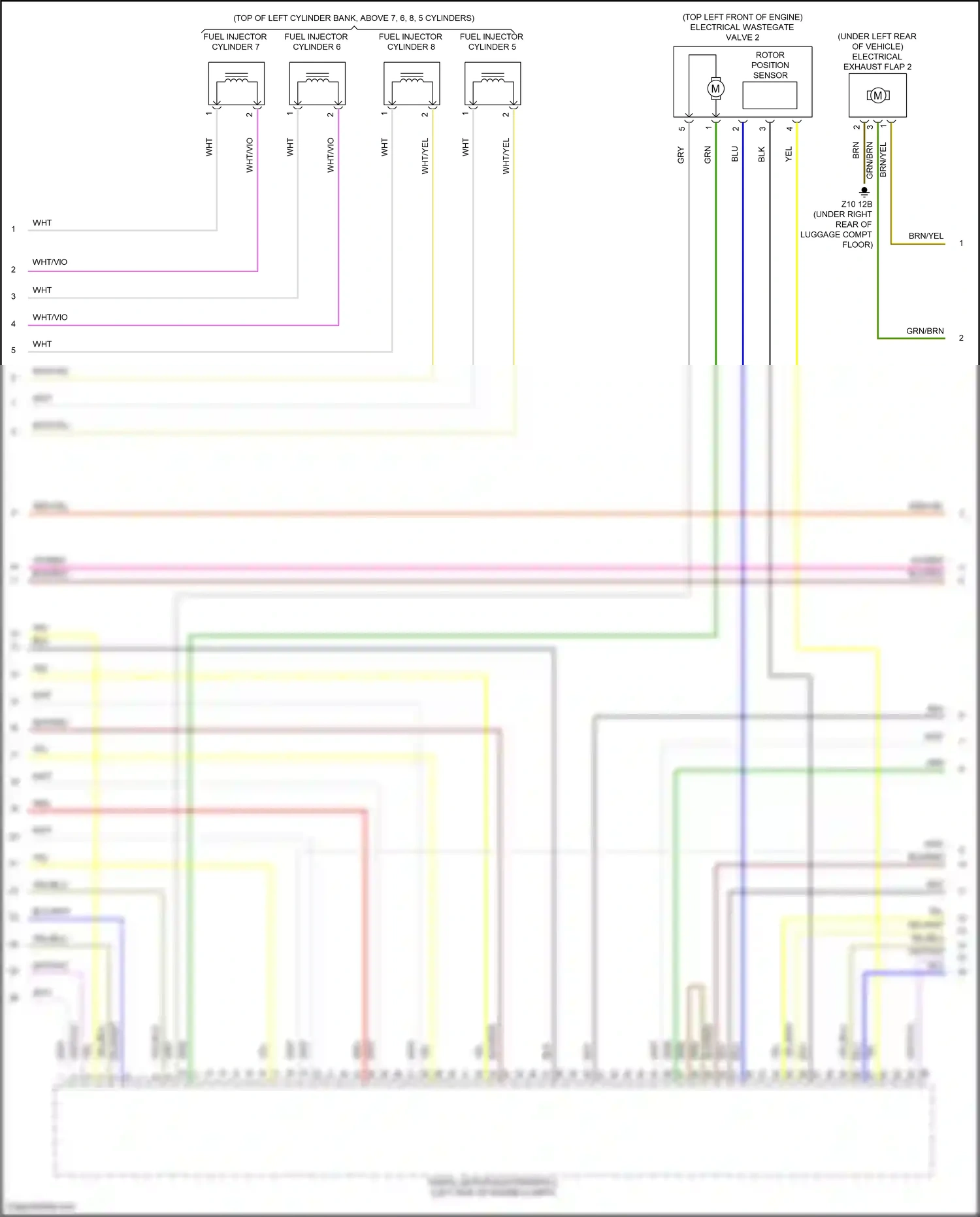 Wiring diagram rotor position sensor for BMW X6 G06 (2019-2023) (3 of 3)