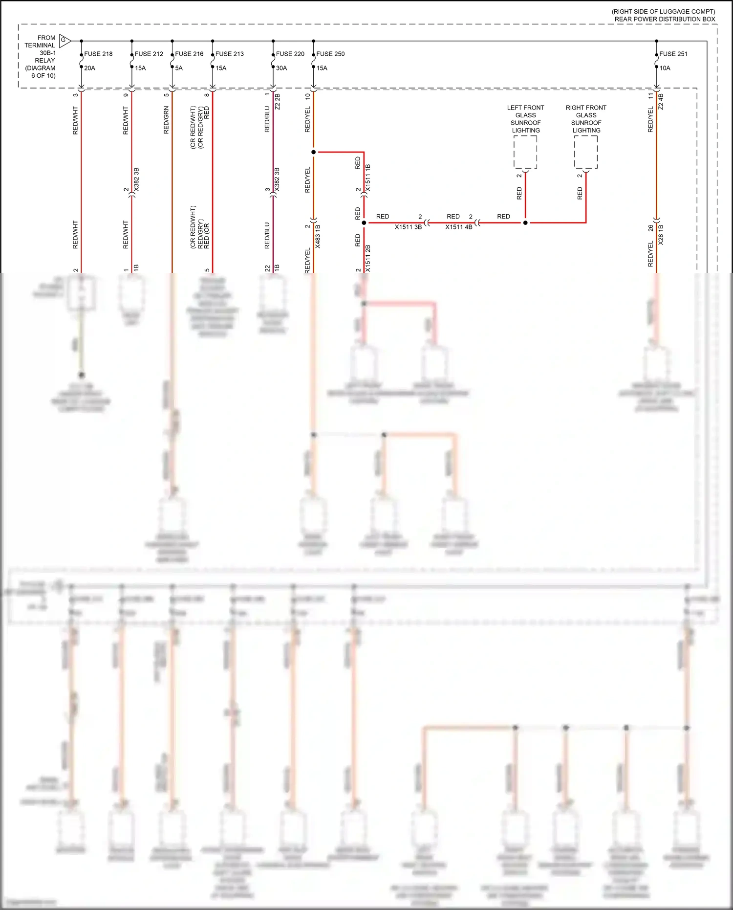 Wiring diagram trailer socket for BMW X6 G06 (2019-2023) (2 of 2)