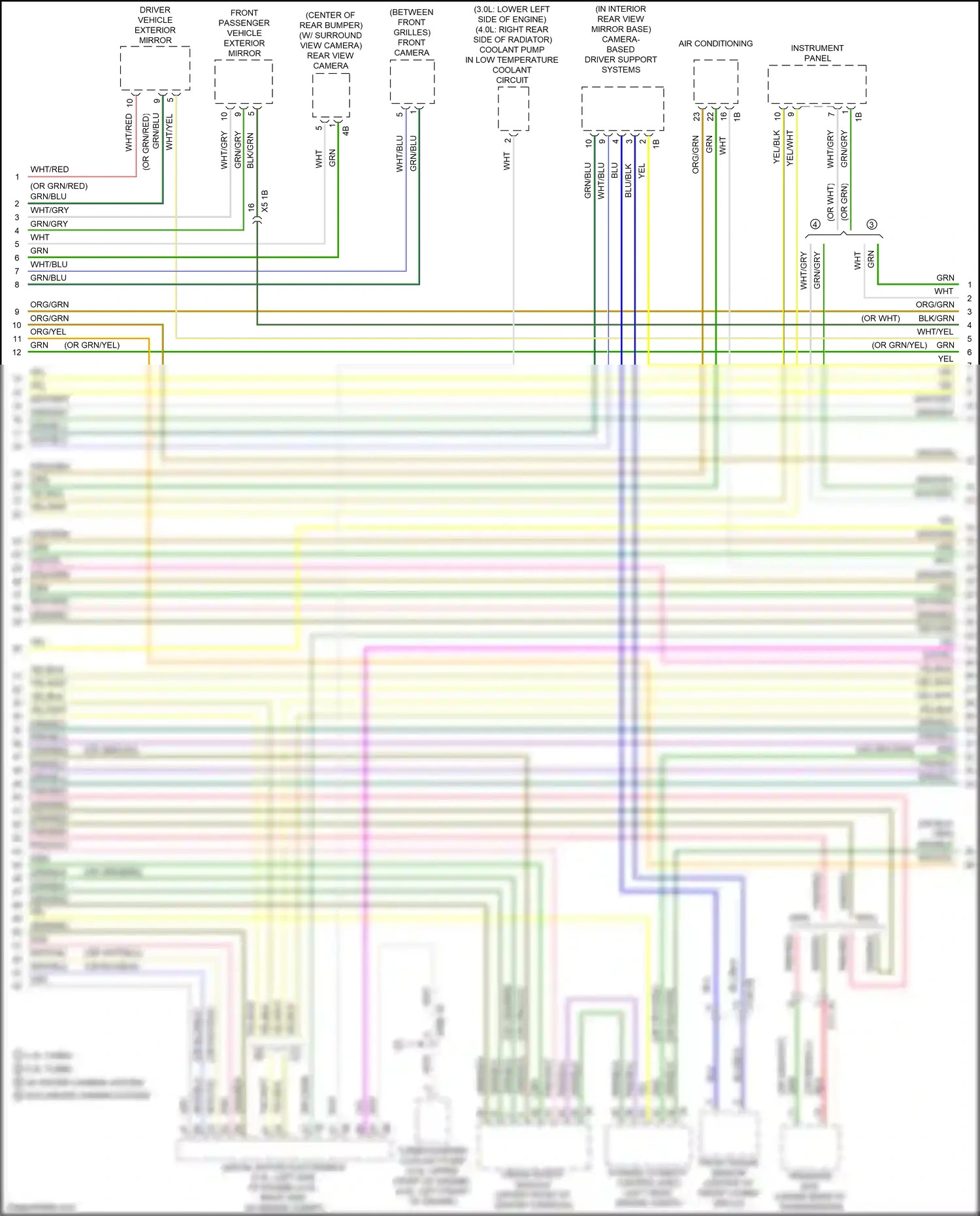 Wiring diagram w/ driver camera system for BMW X6 G06 (2019-2023) (1 of 9)