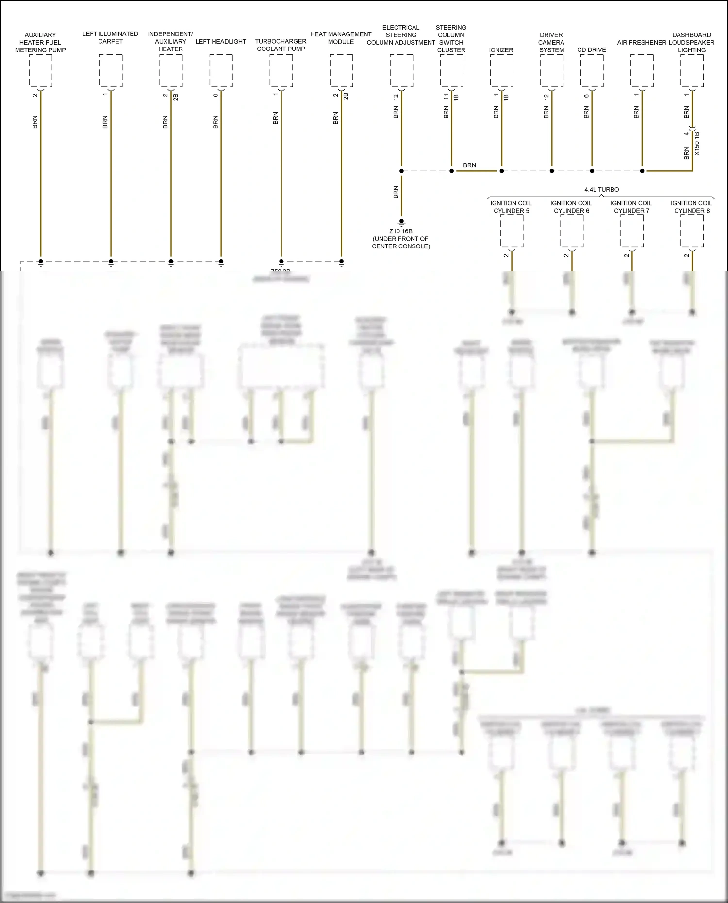 Wiring diagram wiper module for BMW X6 G06 (2019-2023) (2 of 5)