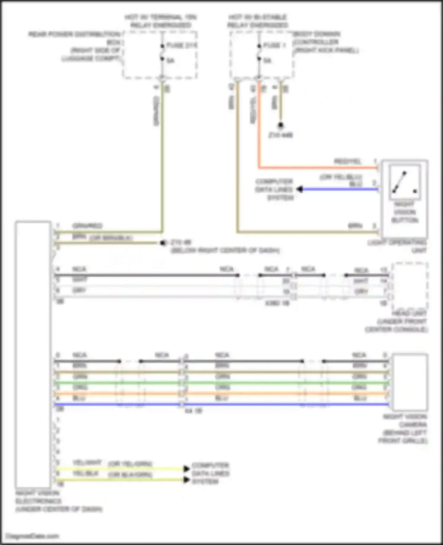 X7 BMW G07 facelift (2022-2024): Electronic night vision circuit