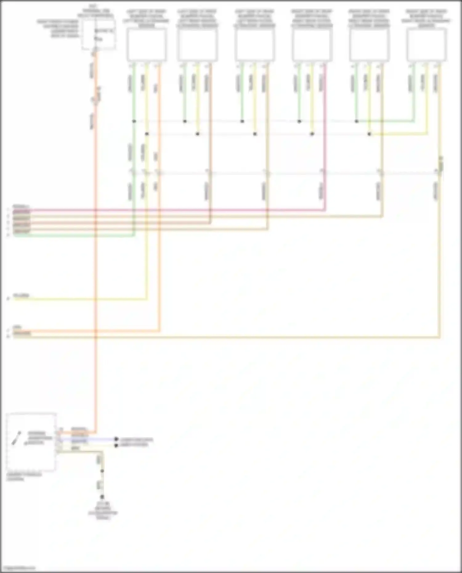 X7 BMW G07 facelift (2022-2024): Parking assistant circuit, w/ parking maneuvering assistant (2 of 2)
