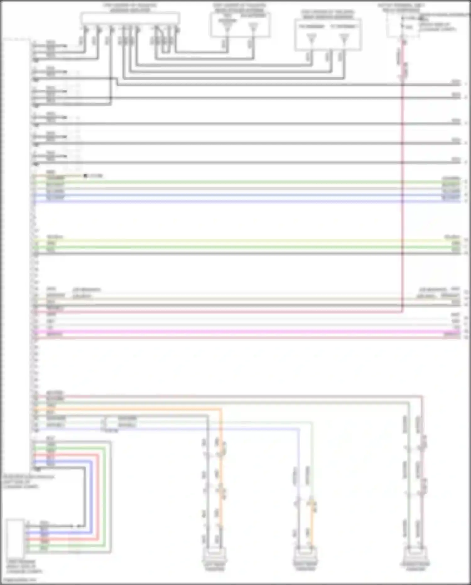 X7 BMW G07 facelift (2022-2024): Receiver audio module circuit, high level (1 of 7)