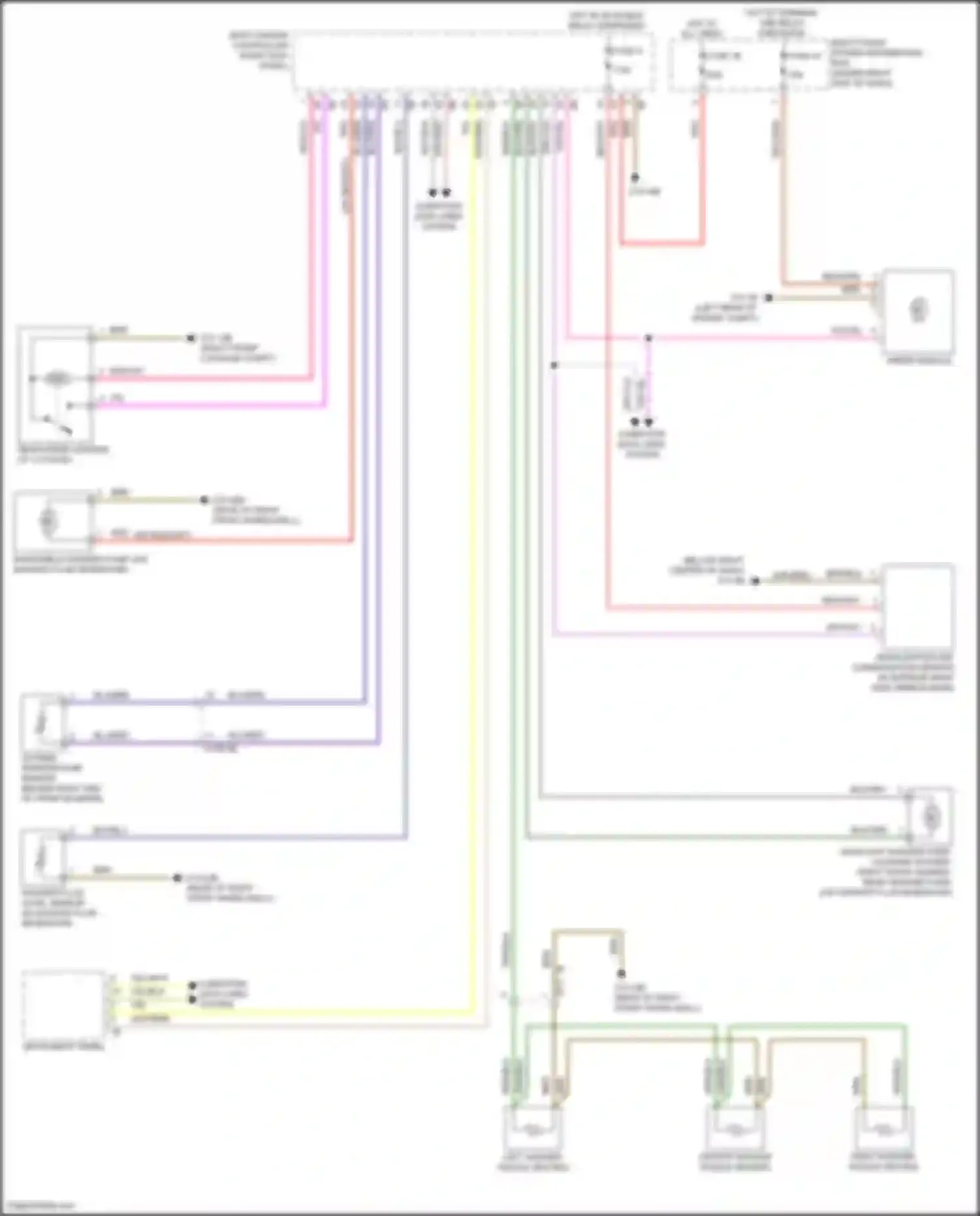 X7 BMW G07 facelift (2022-2024): Wiper/washer circuit