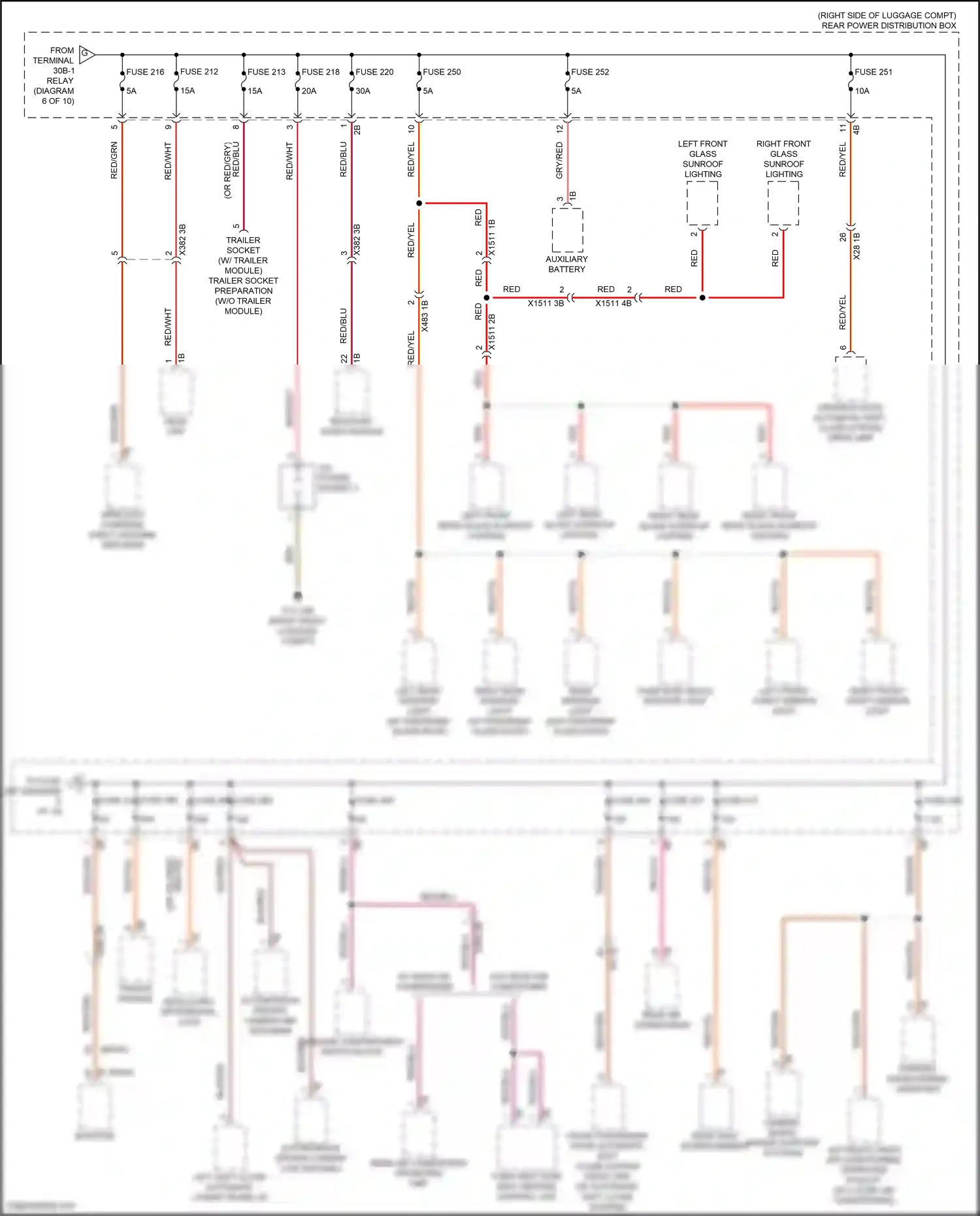 BMW X7 G07 facelift (2022-2024) camera based driver support systems wiring diagram  (5 of 5)