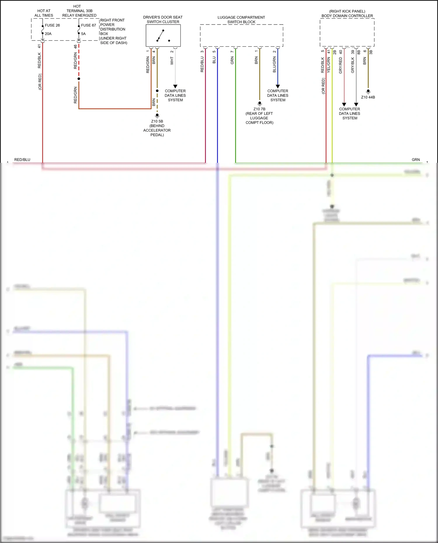 BMW X7 G07 facelift (2022-2024) computer data lines system wiring diagram  (15 of 107)