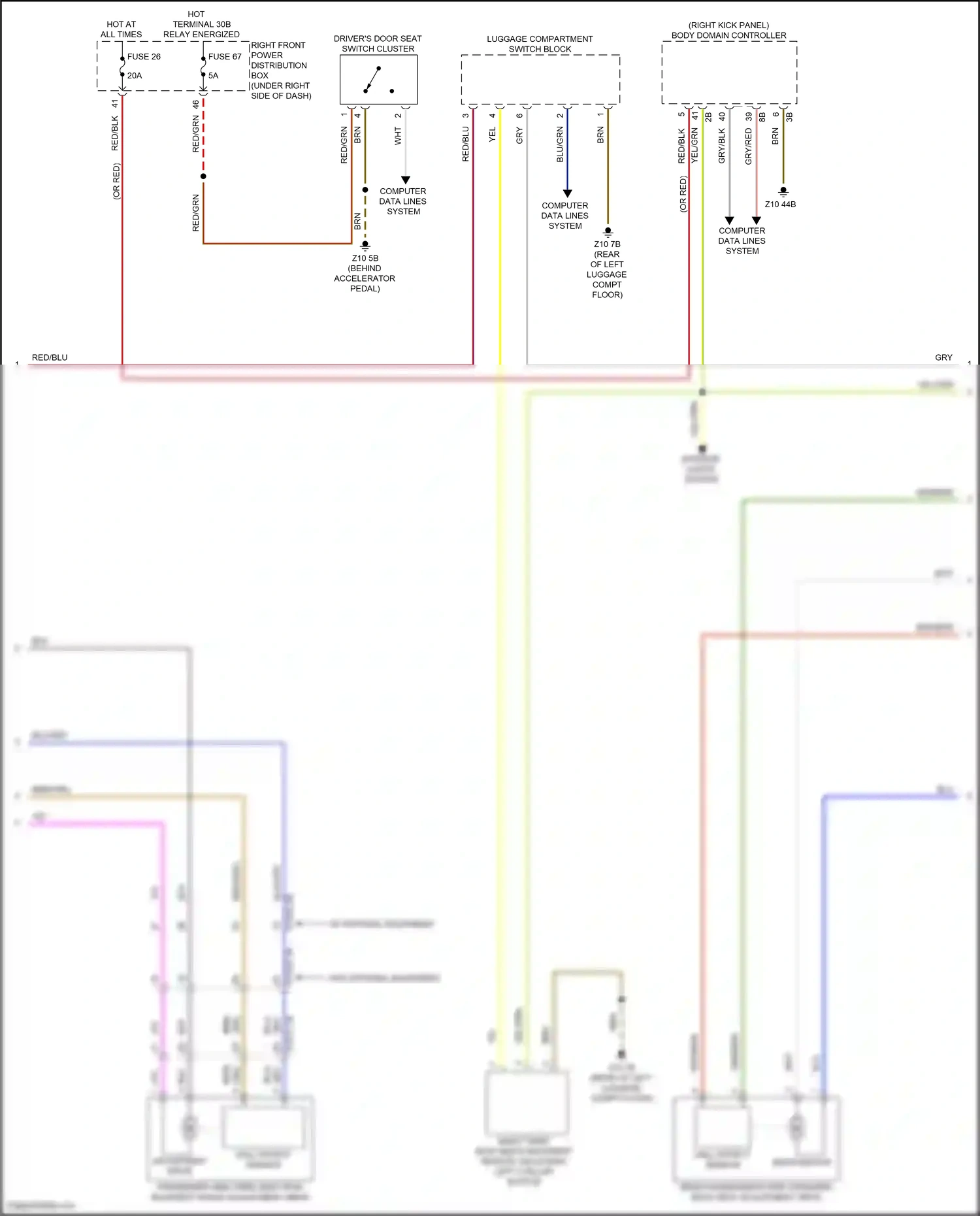 BMW X7 G07 facelift (2022-2024) computer data lines system wiring diagram  (19 of 107)