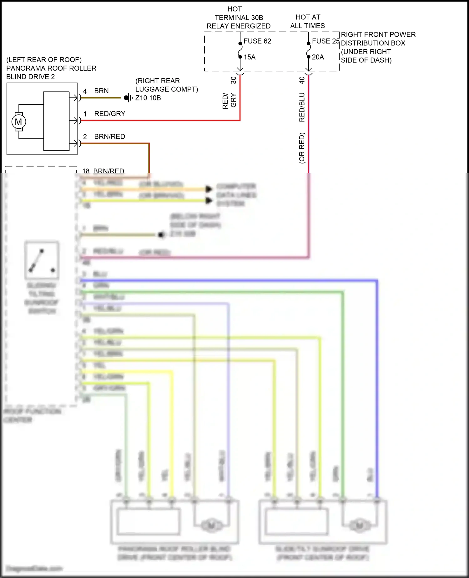 BMW X7 G07 facelift (2022-2024) computer data lines system wiring diagram  (64 of 107)