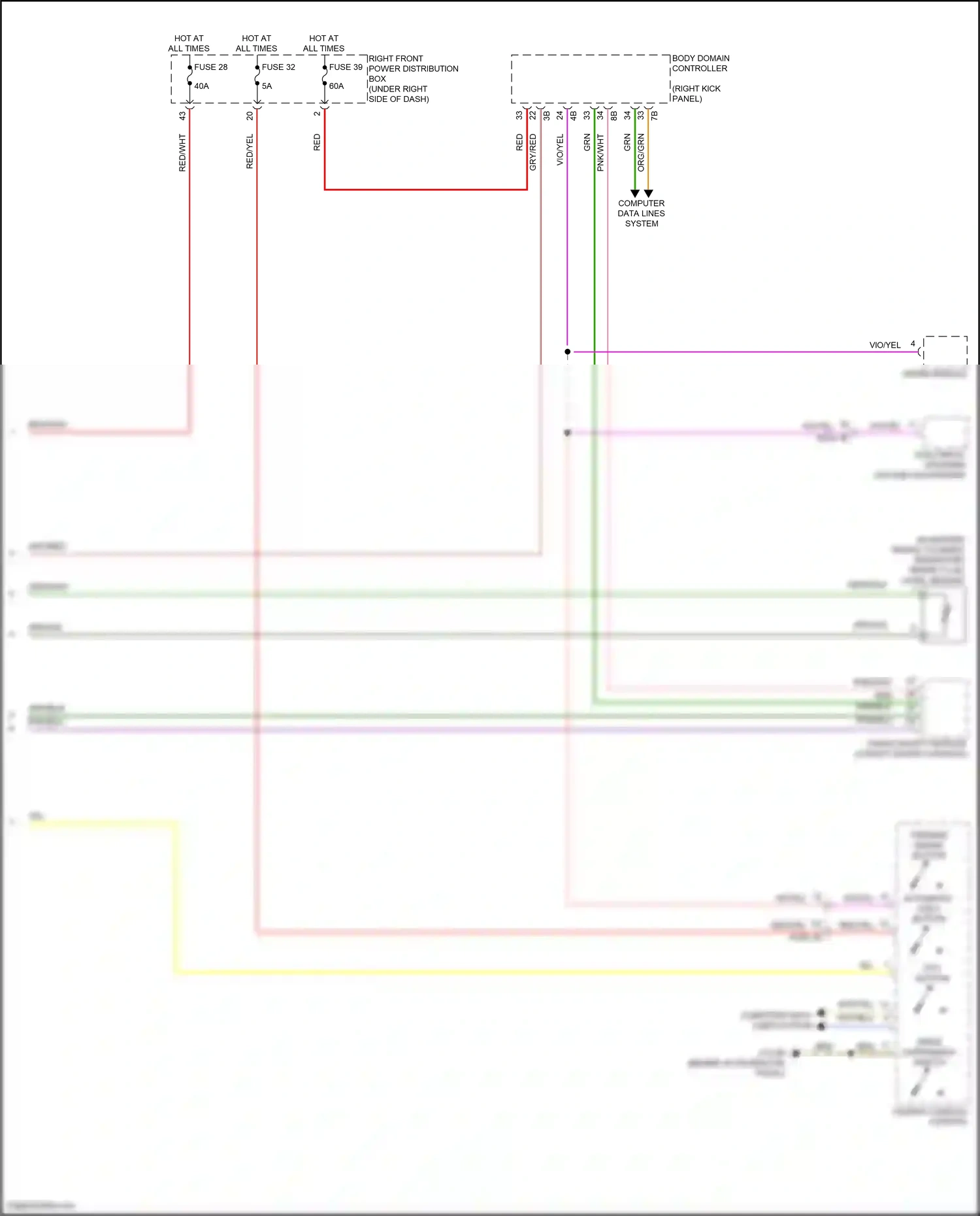 BMW X7 G07 facelift (2022-2024) computer data lines system wiring diagram  (73 of 107)