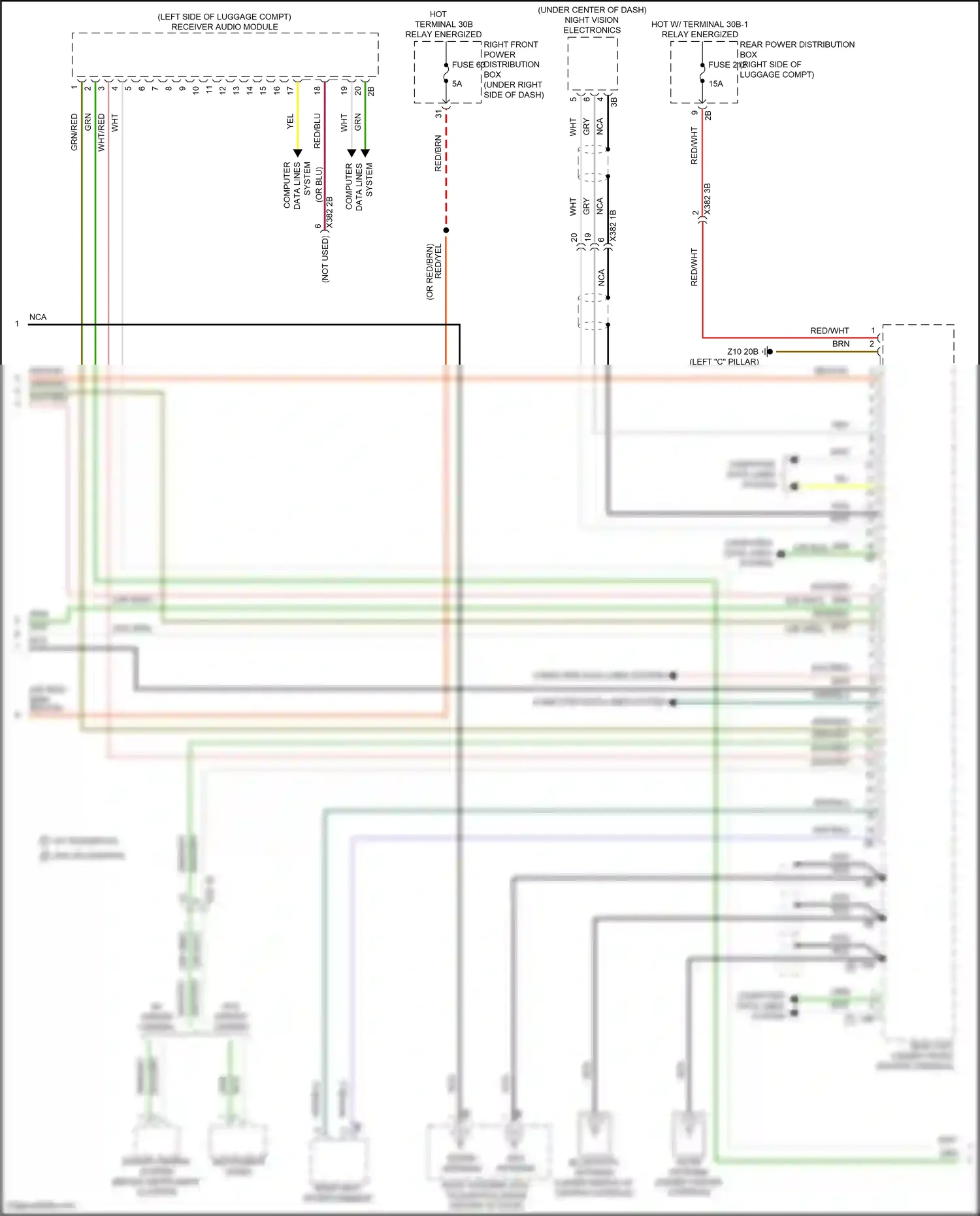BMW X7 G07 facelift (2022-2024) computer data lines system wiring diagram  (67 of 107)