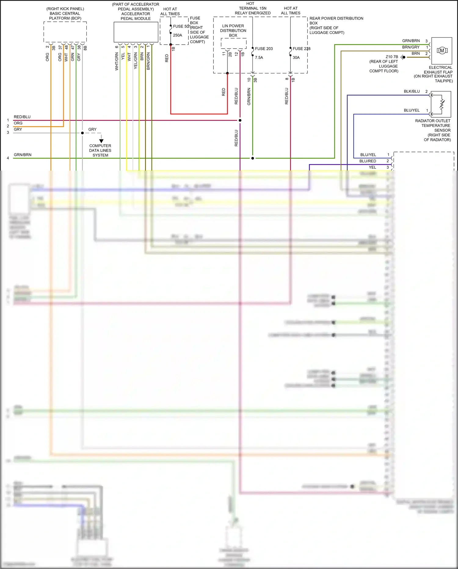BMW X7 G07 facelift (2022-2024) computer data lines system wiring diagram  (106 of 107)
