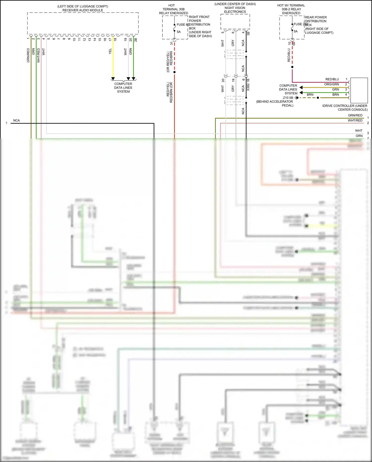 BMW X7 G07 facelift (2022-2024) computer data lines system wiring diagram  (65 of 107)