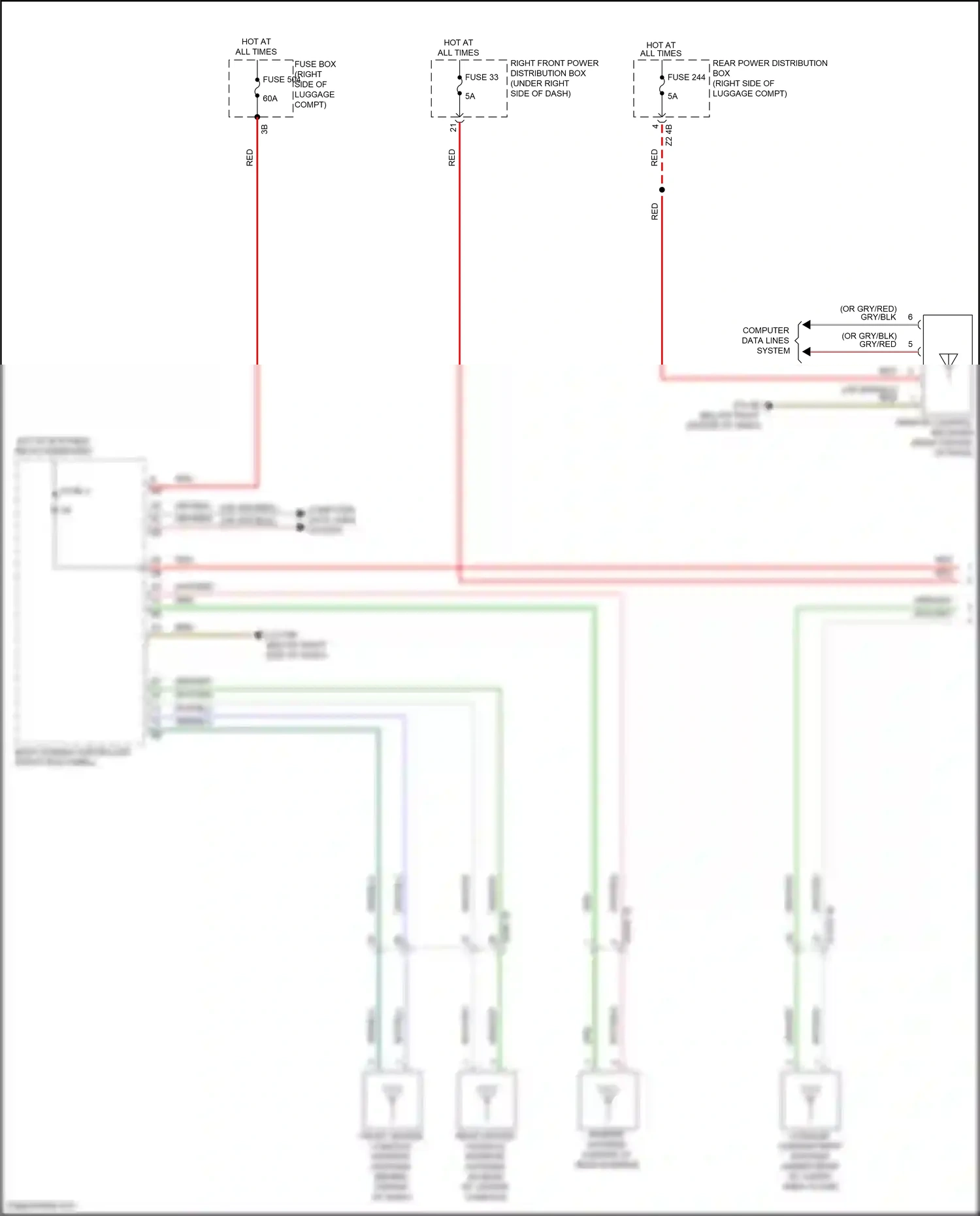 BMW X7 G07 facelift (2022-2024) computer data lines system wiring diagram  (71 of 107)