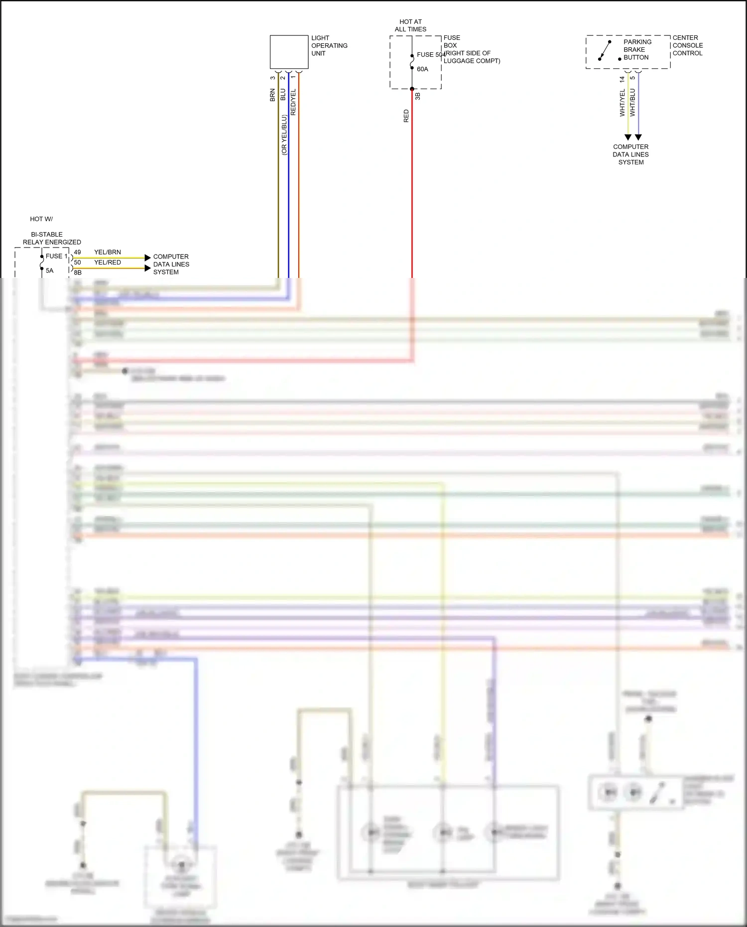 BMW X7 G07 facelift (2022-2024) computer data lines system wiring diagram  (84 of 107)