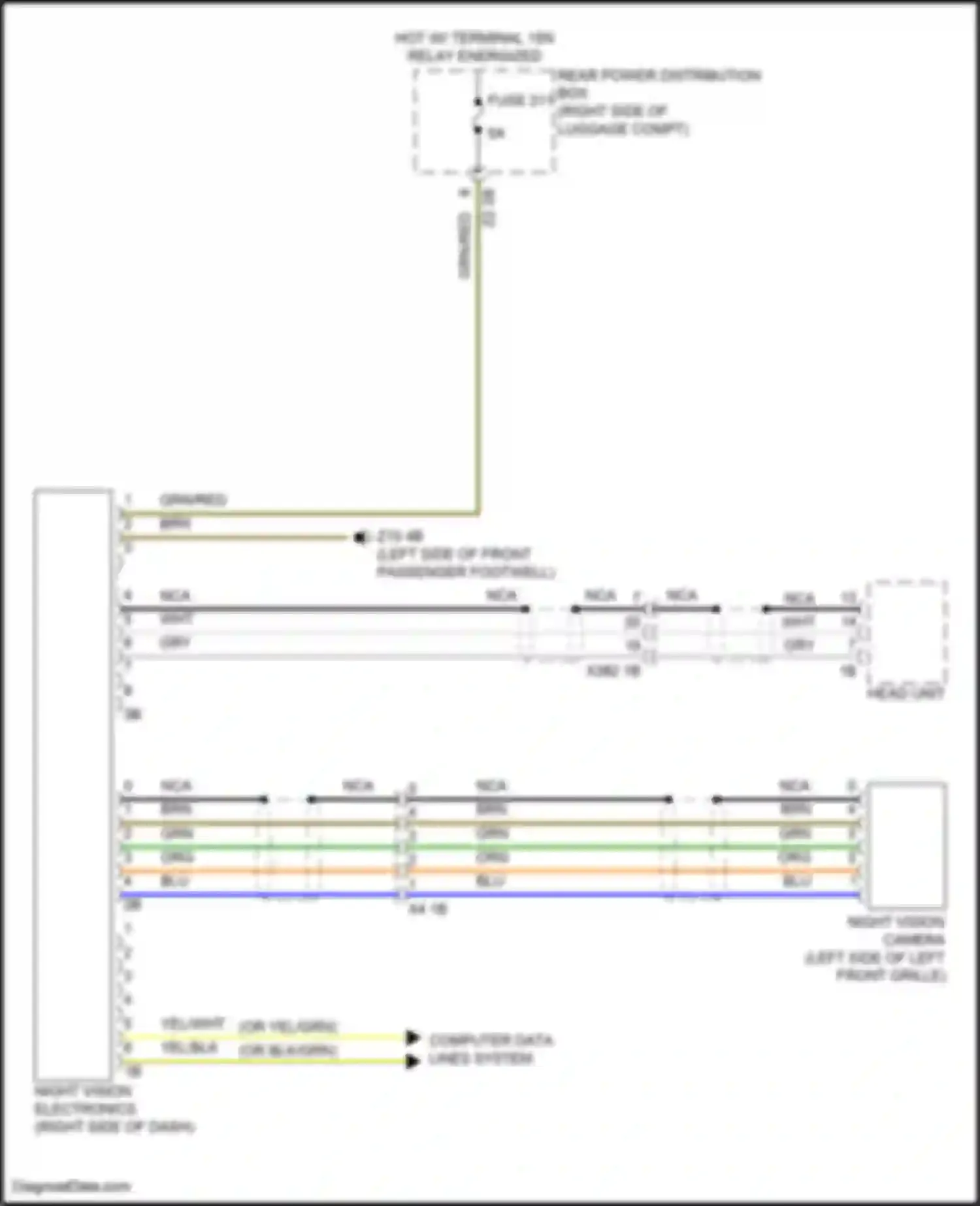 X7 BMW G07 (2018-2022): Electronic night vision circuit