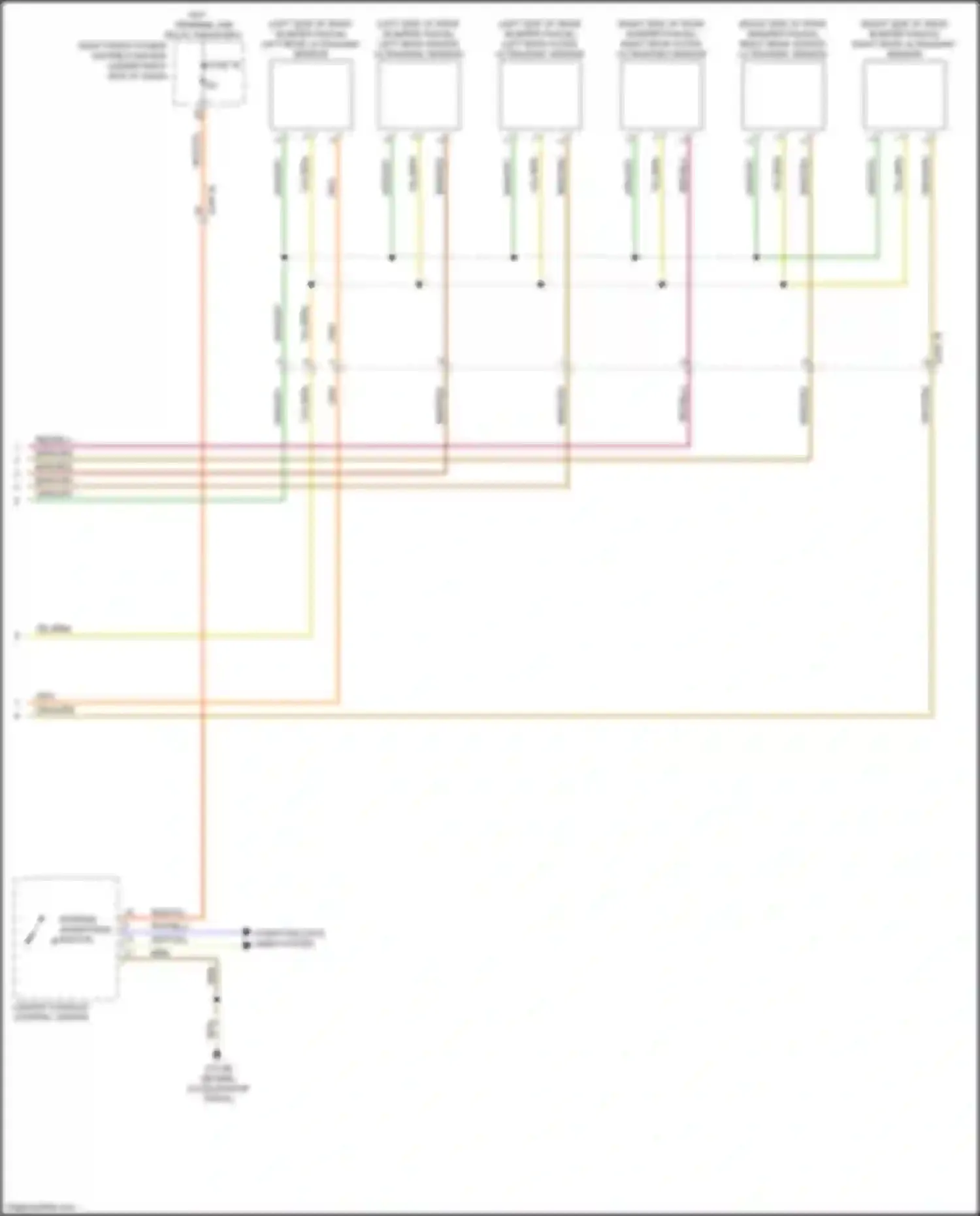 X7 BMW G07 (2018-2022): Parking assistant circuit (2 of 2)