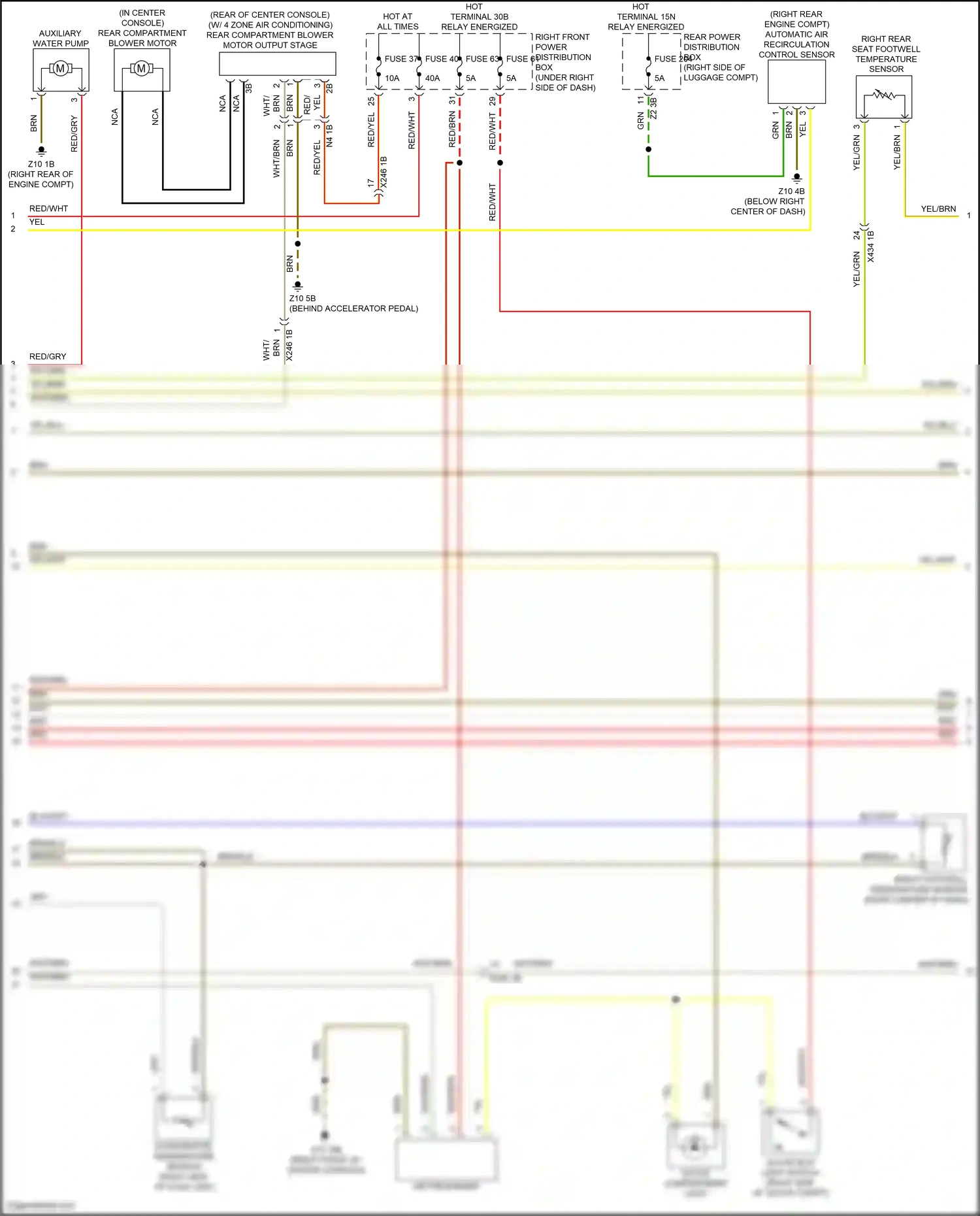 BMW X7 G07 (2018-2022) automatic air recirculation control sensor wiring diagram  (1 of 3)