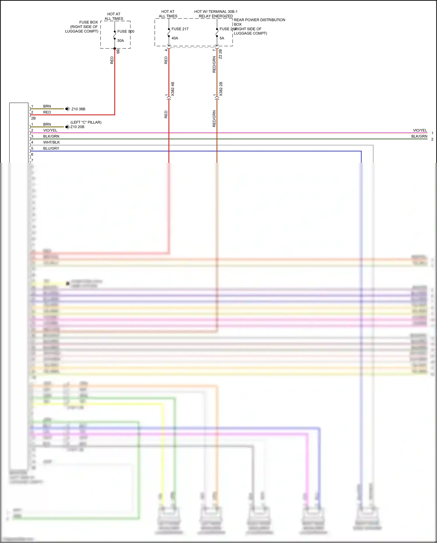 BMW X7 G07 (2018-2022) computer data lines system wiring diagram  (26 of 94)