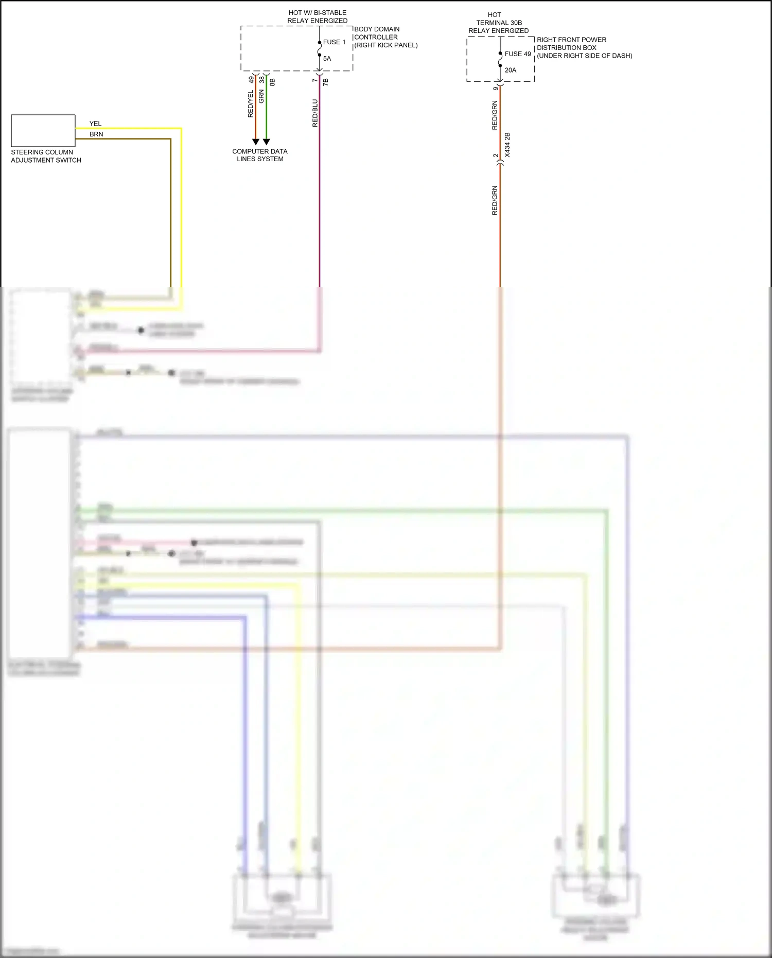 BMW X7 G07 (2018-2022) computer data lines system wiring diagram  (20 of 94)