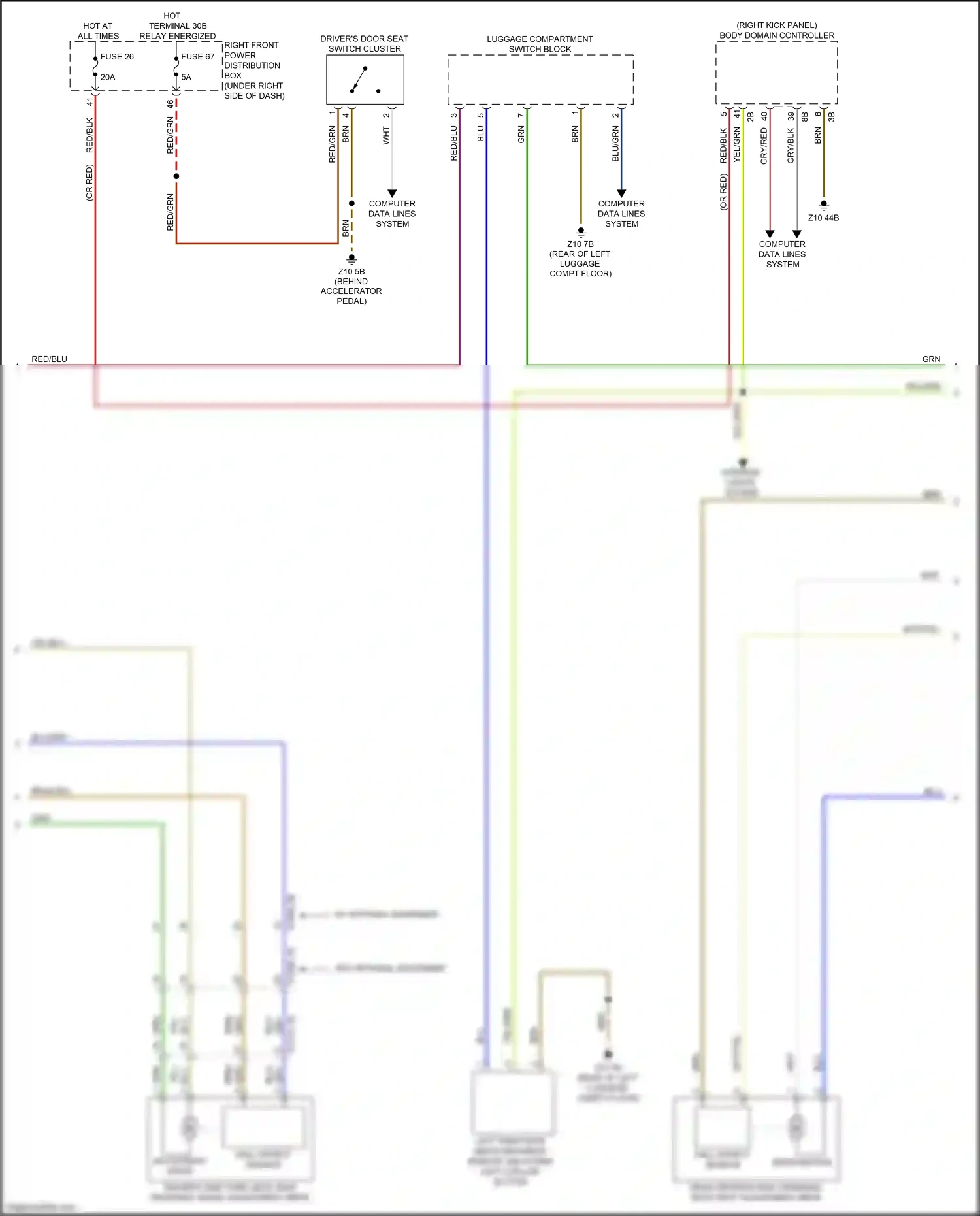 BMW X7 G07 (2018-2022) computer data lines system wiring diagram  (24 of 94)