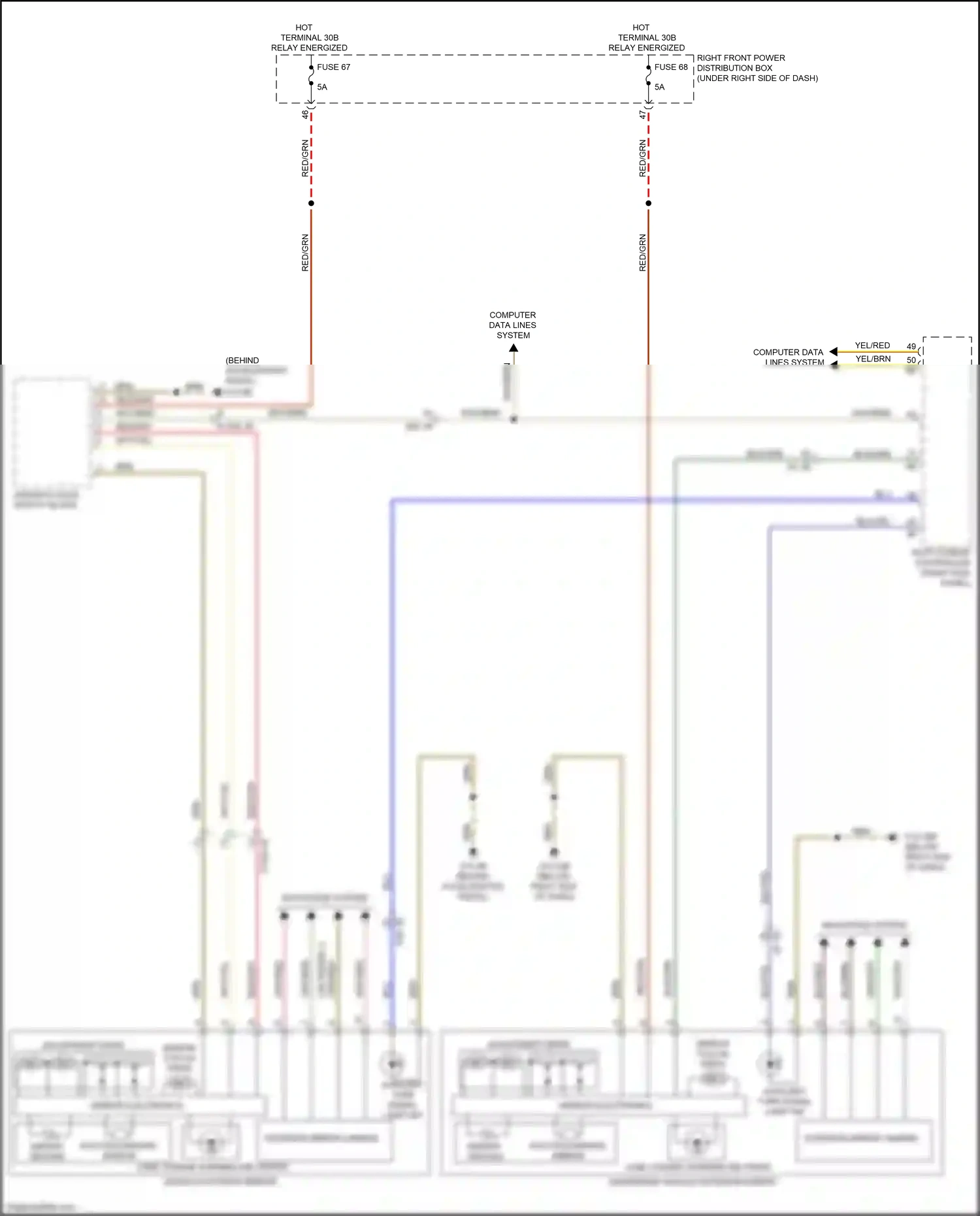 BMW X7 G07 (2018-2022) computer data lines system wiring diagram  (15 of 94)