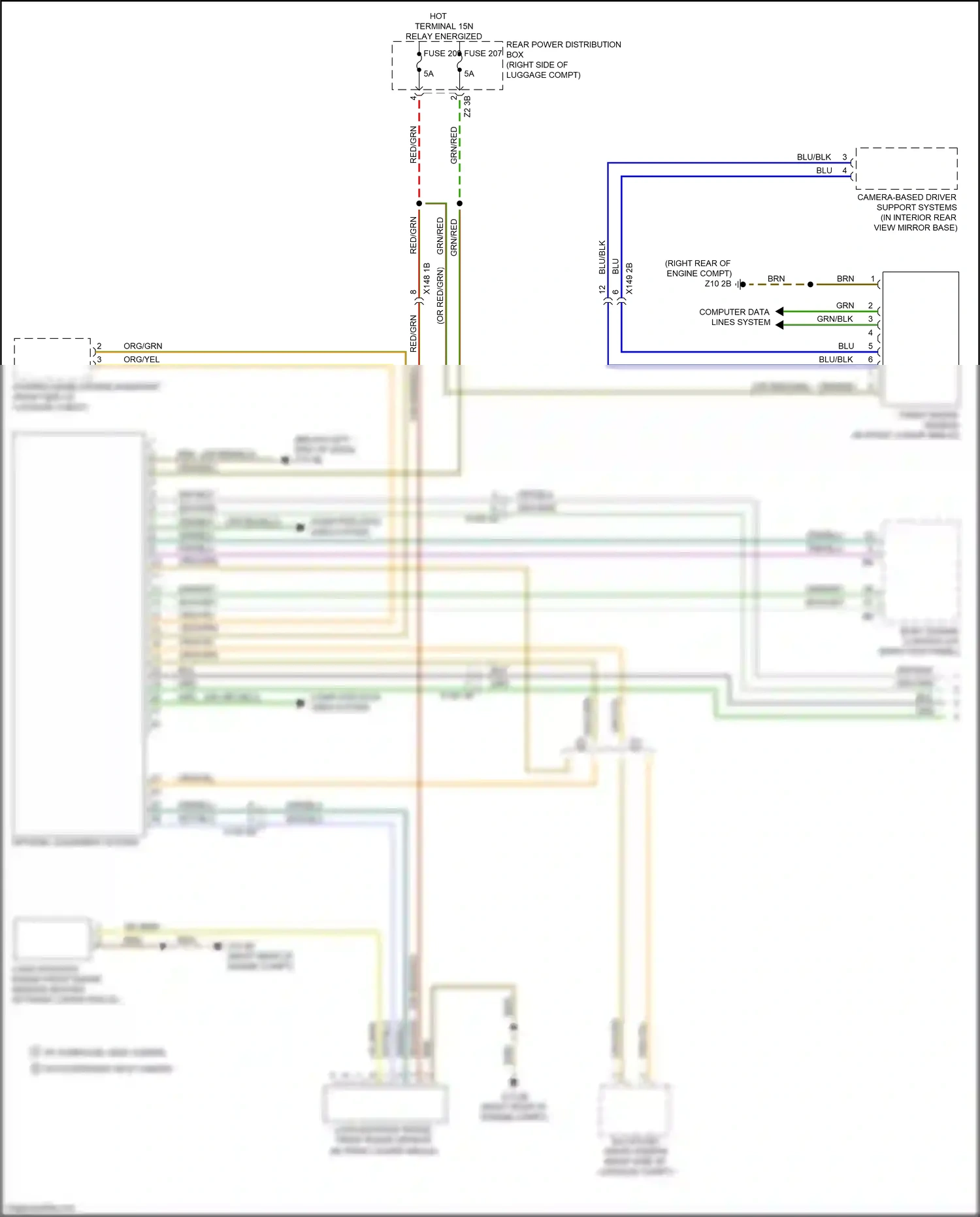 BMW X7 G07 (2018-2022) computer data lines system wiring diagram  (22 of 94)
