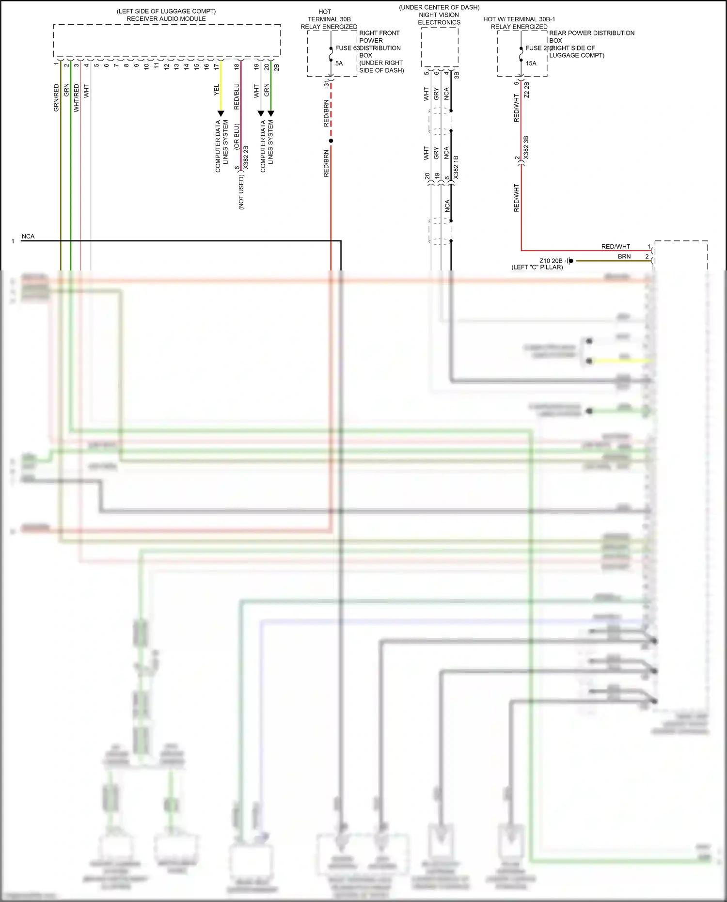BMW X7 G07 (2018-2022) computer data wiring diagram  (3 of 3)