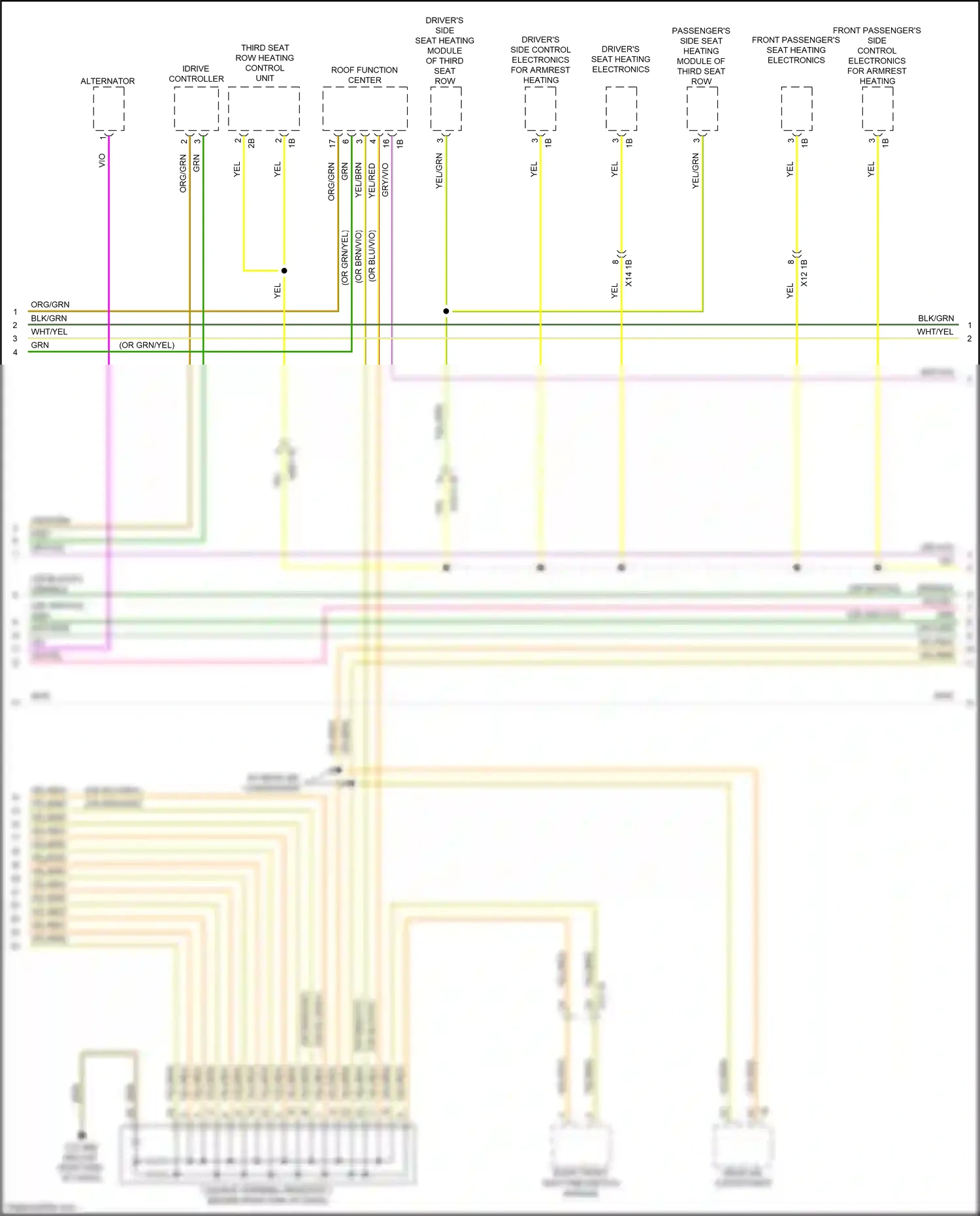 BMW X7 G07 (2018-2022) (idrive) controller wiring diagram  (1 of 5)