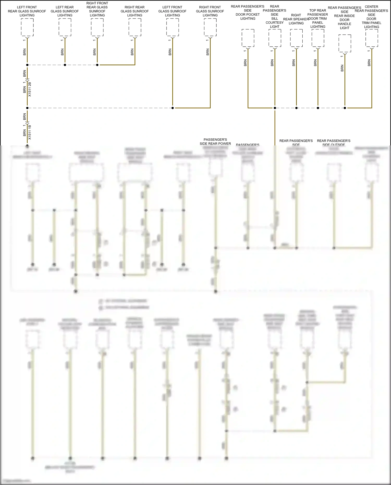 BMW X7 G07 (2018-2022) interference suppression filter wiring diagram  (2 of 3)