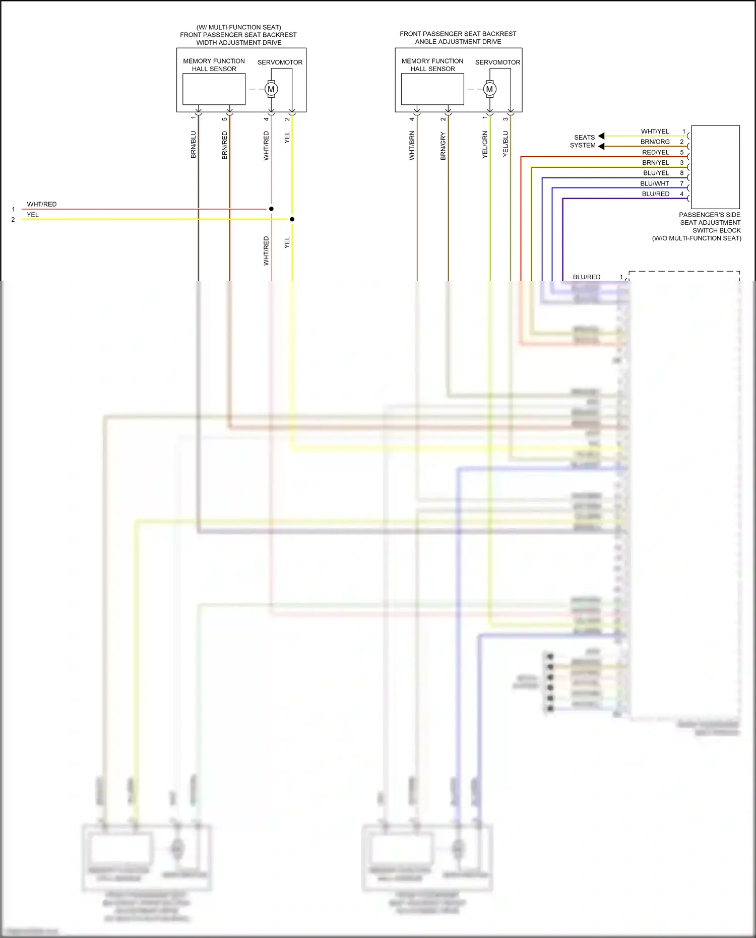 BMW X7 G07 (2018-2022) memory function hall sensor wiring diagram  (4 of 4)