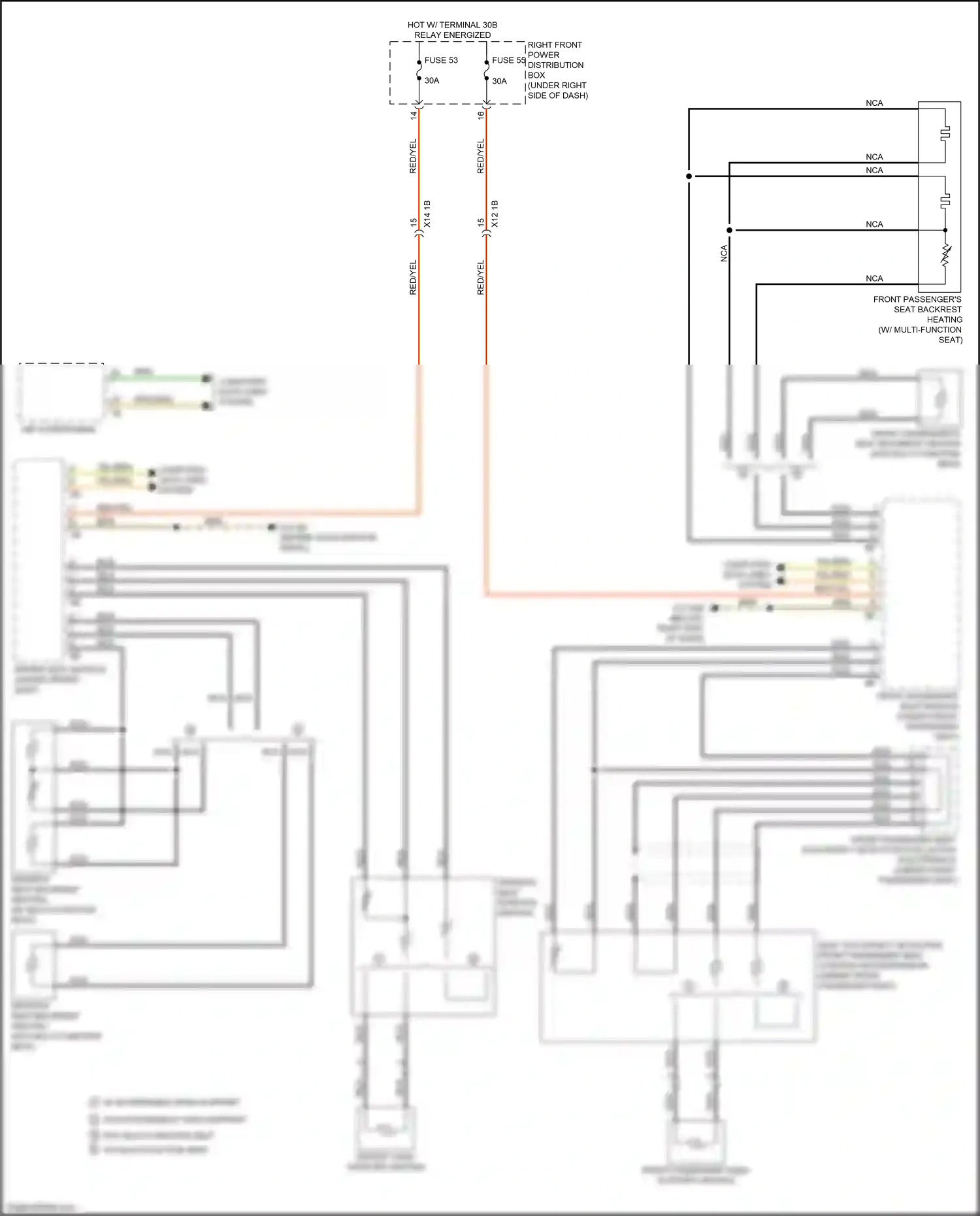 BMW X7 G07 (2018-2022) w/ multi- function seat wiring diagram  (3 of 8)