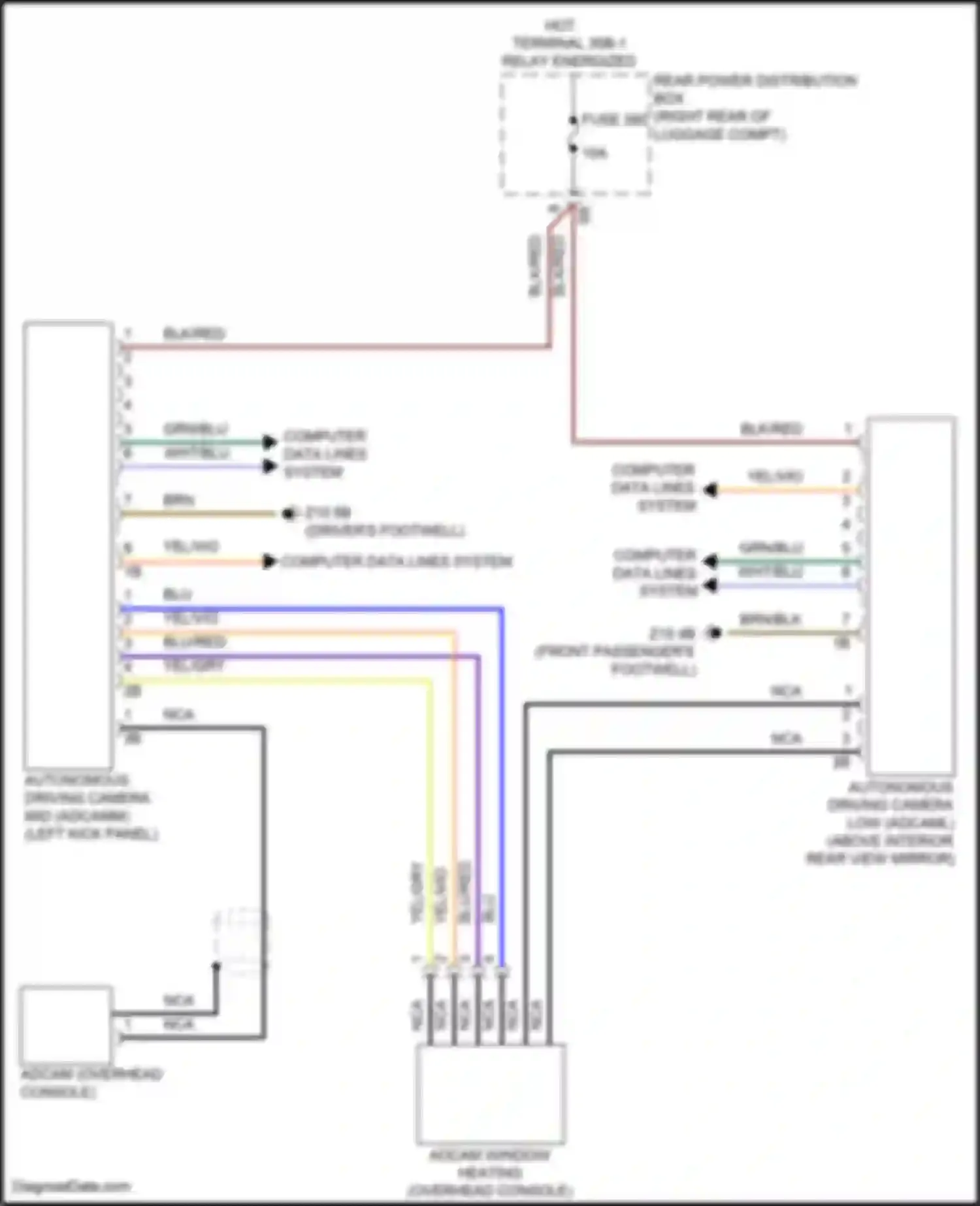 XM BMW G09 (2022-2024): Automated driving camera circuit