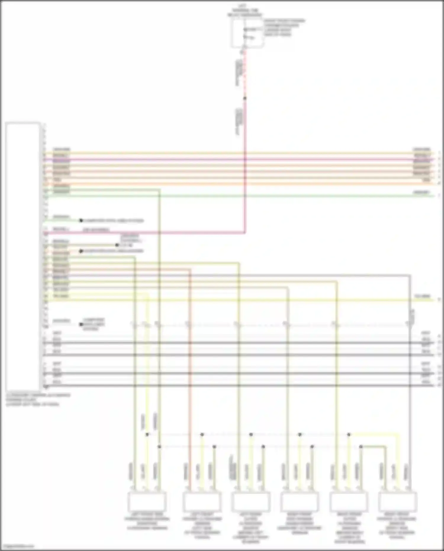 XM BMW G09 (2022-2024): Parking assistant circuit (1 of 2)