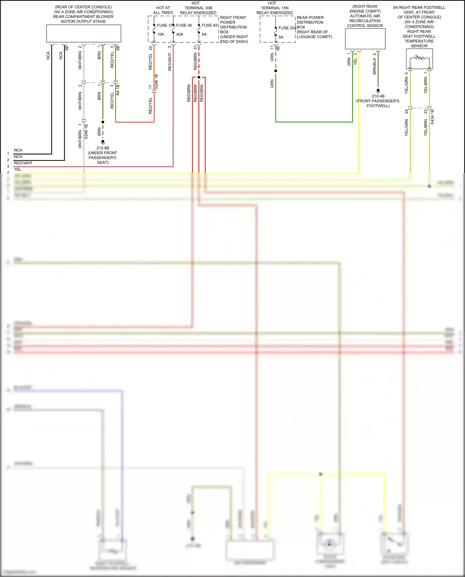 BMW XM G09 (2022-2024) automatic air recirculation control sensor wiring diagram  (1 of 3)