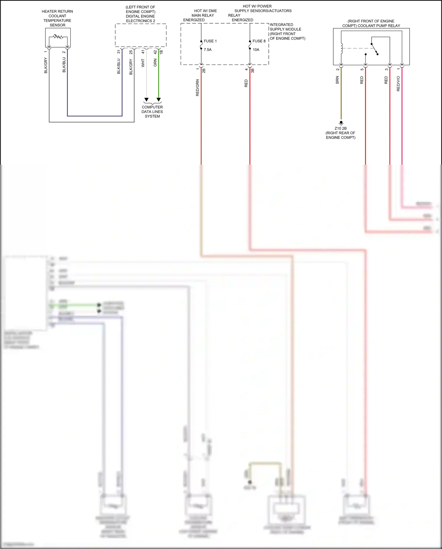 BMW XM G09 (2022-2024) digital engine electronics 2 wiring diagram  (2 of 5)